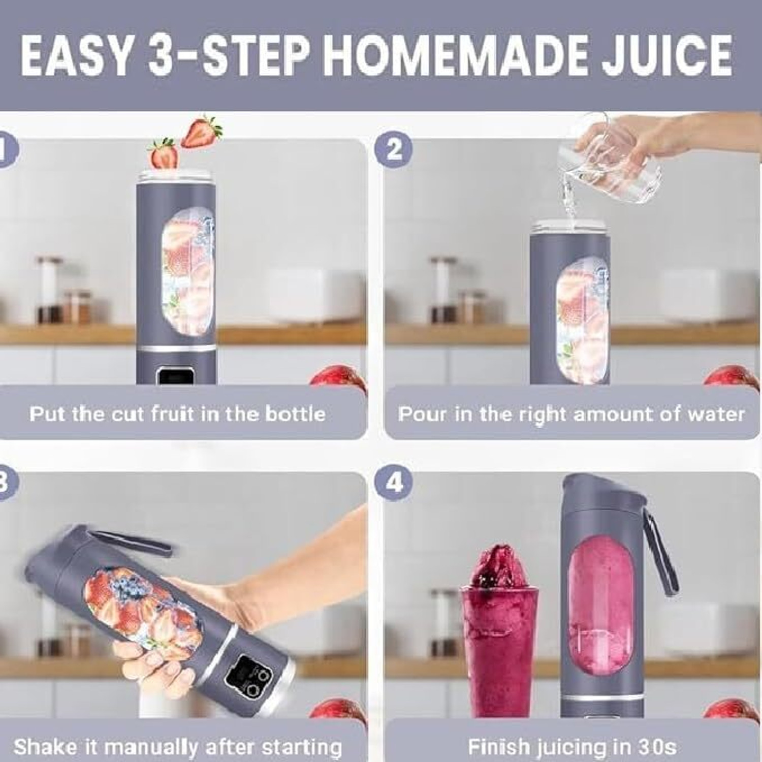 Image of Kricy enterprise Plastic Portable JuicerBlender Electric Juicers Fruit Mixers Hand Juicer