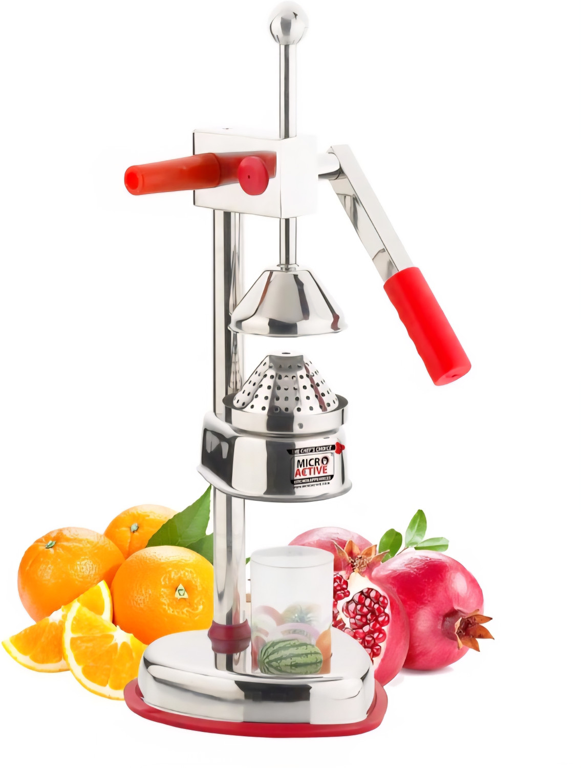Image of MICROACTIVE Steel SS304 Manual Handpress Orange Juicer Hand Juicer