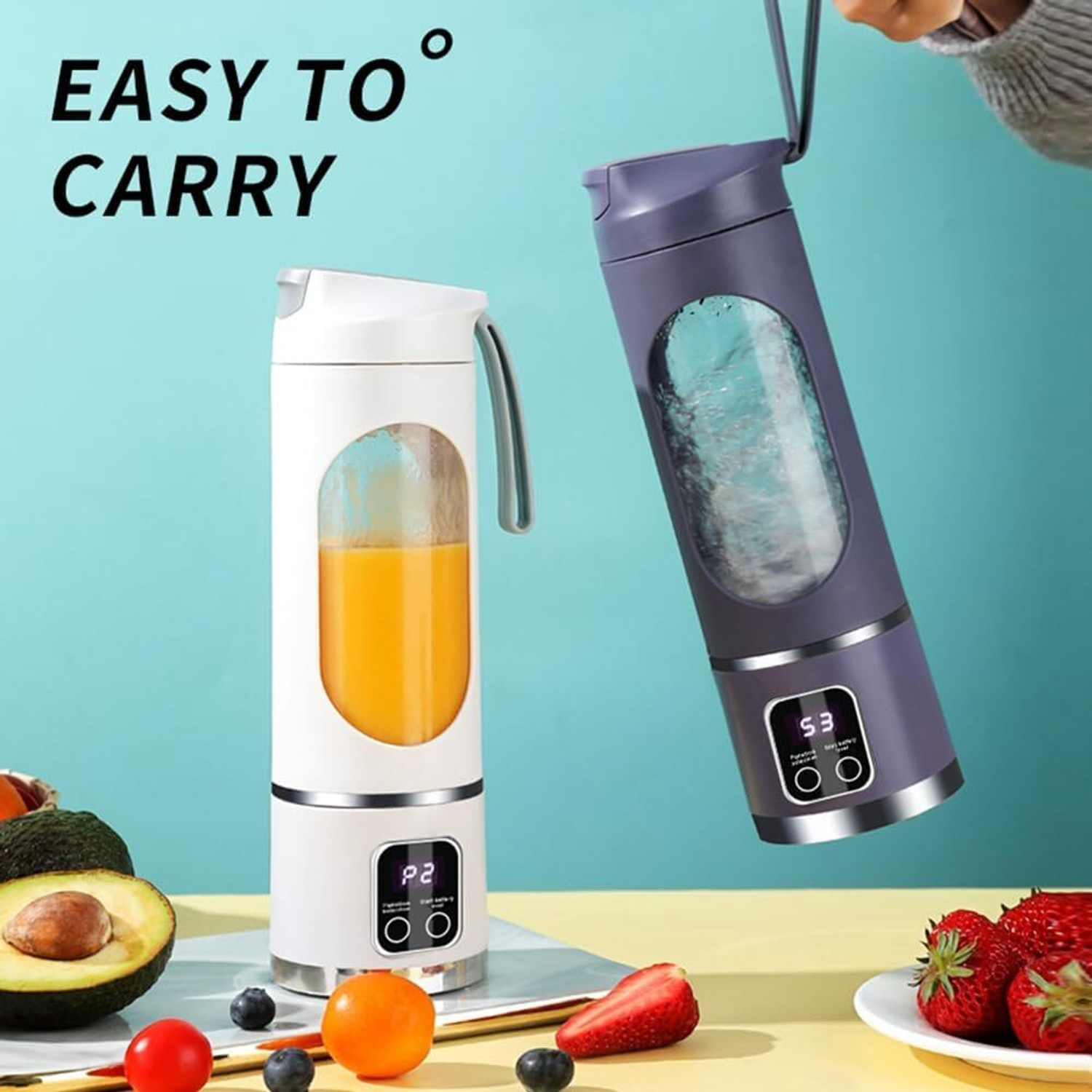 Image of Kricy enterprise Plastic Portable JuicerBlender Electric Juicers Fruit Mixers Hand Juicer