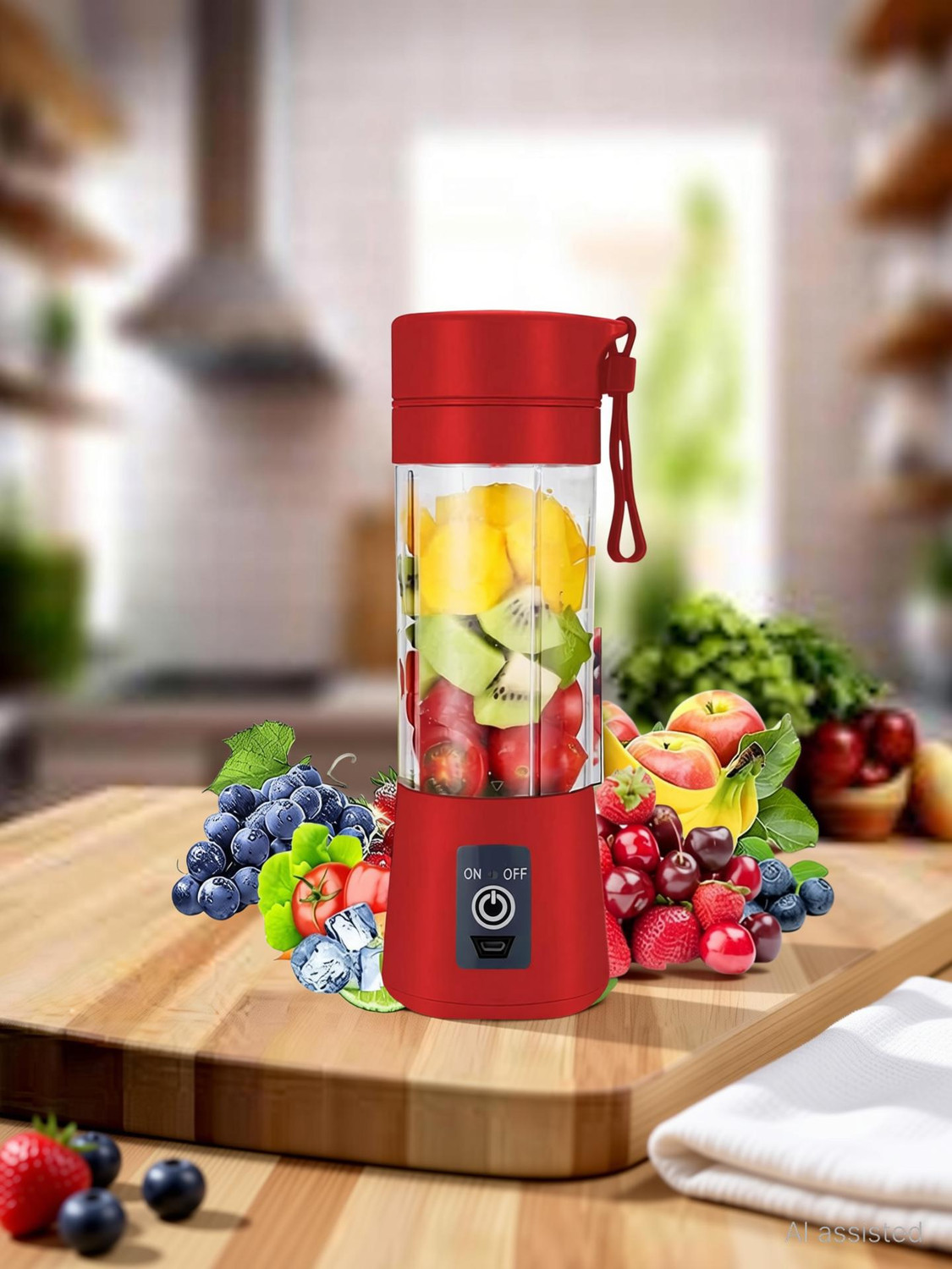Image of ROAR Plastic Electric Fruit Juicer, USB Rechargeable, Mini Juicer Grinder For shake /JuiceC141 Hand Juicer