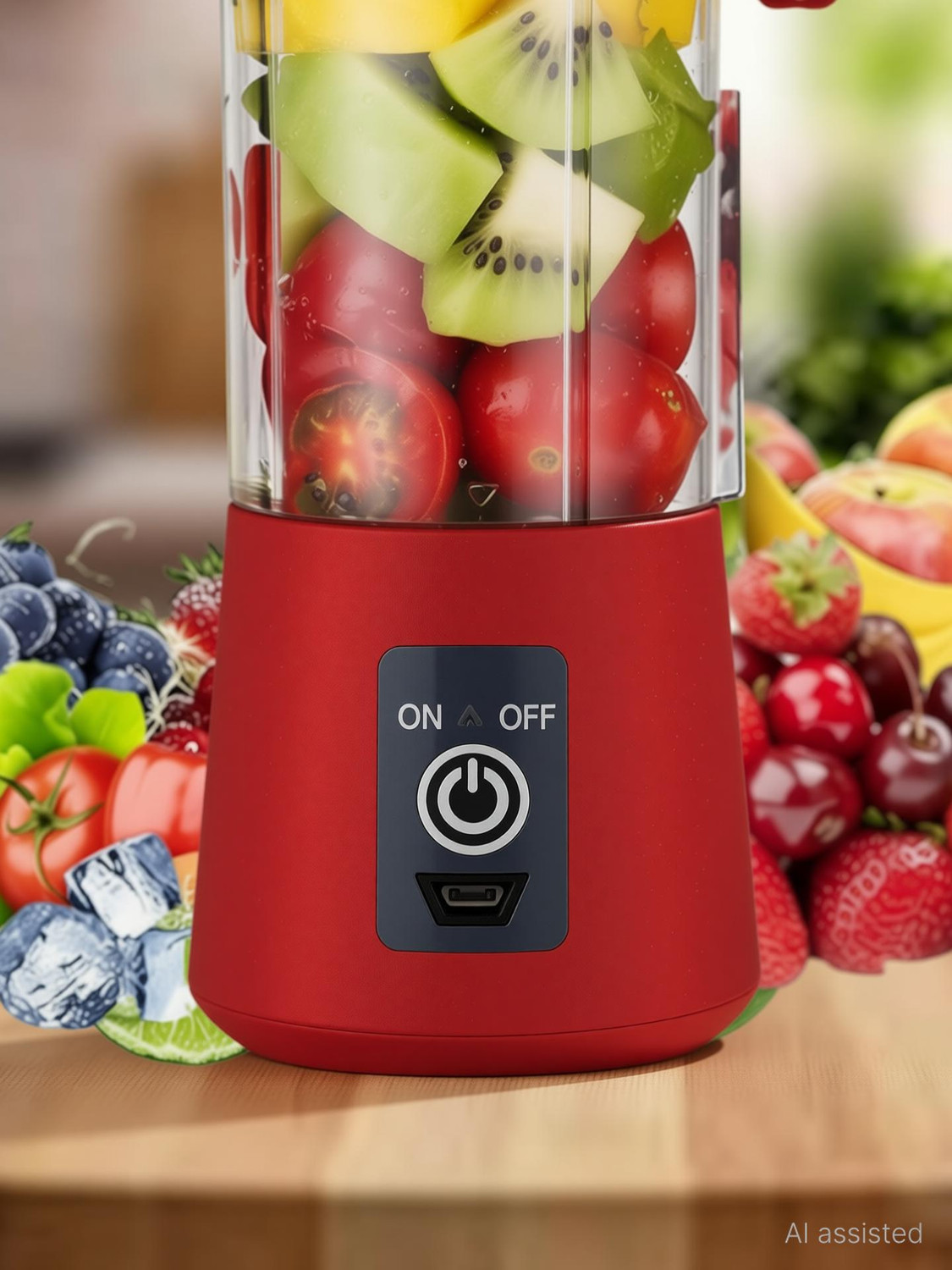 Image of ROAR Plastic Electric Fruit Juicer, USB Rechargeable, Mini Juicer Grinder For shake /JuiceC141 Hand Juicer