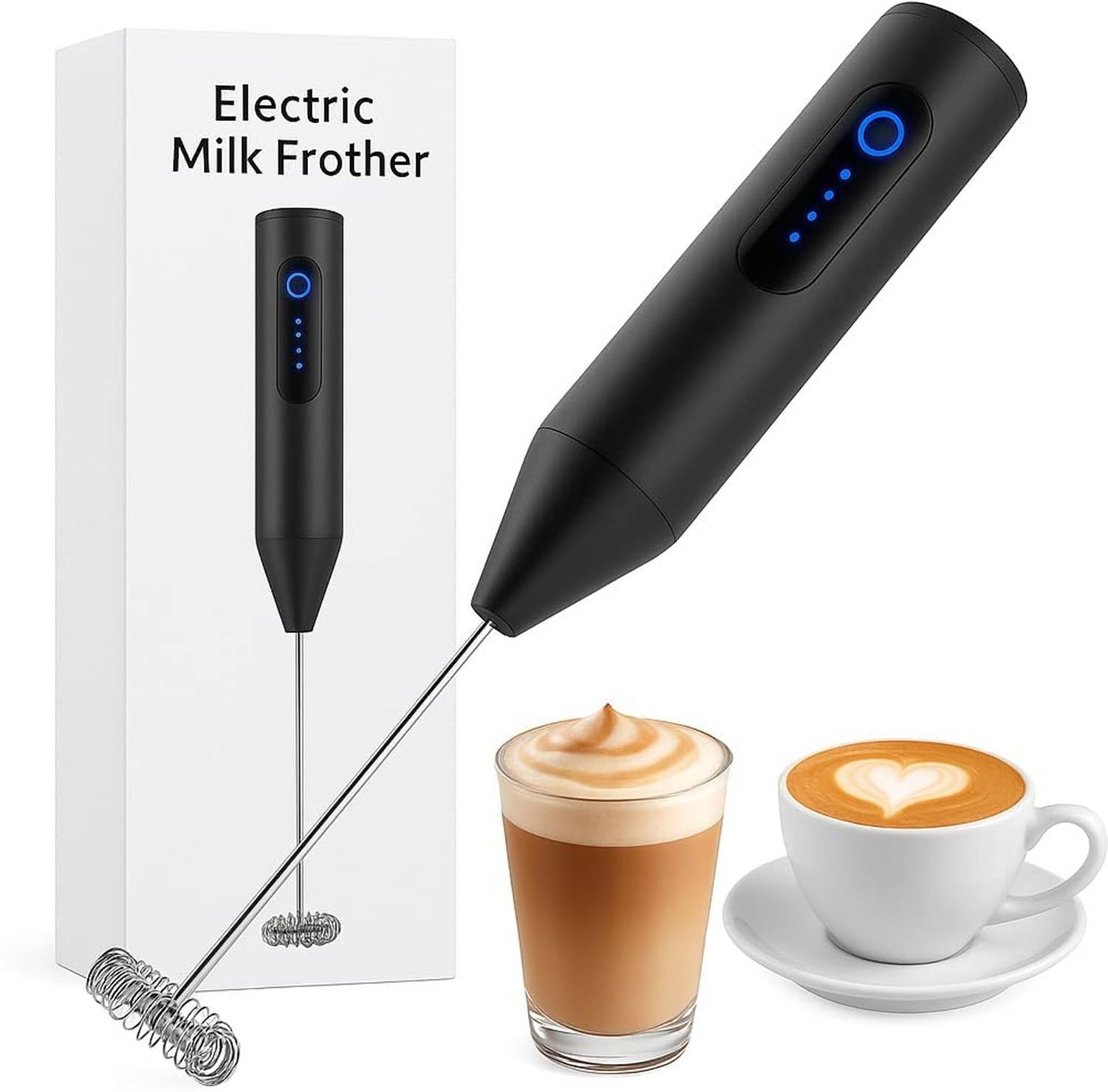 FINARO 3-Speed Electric Milk Frother - Image 1