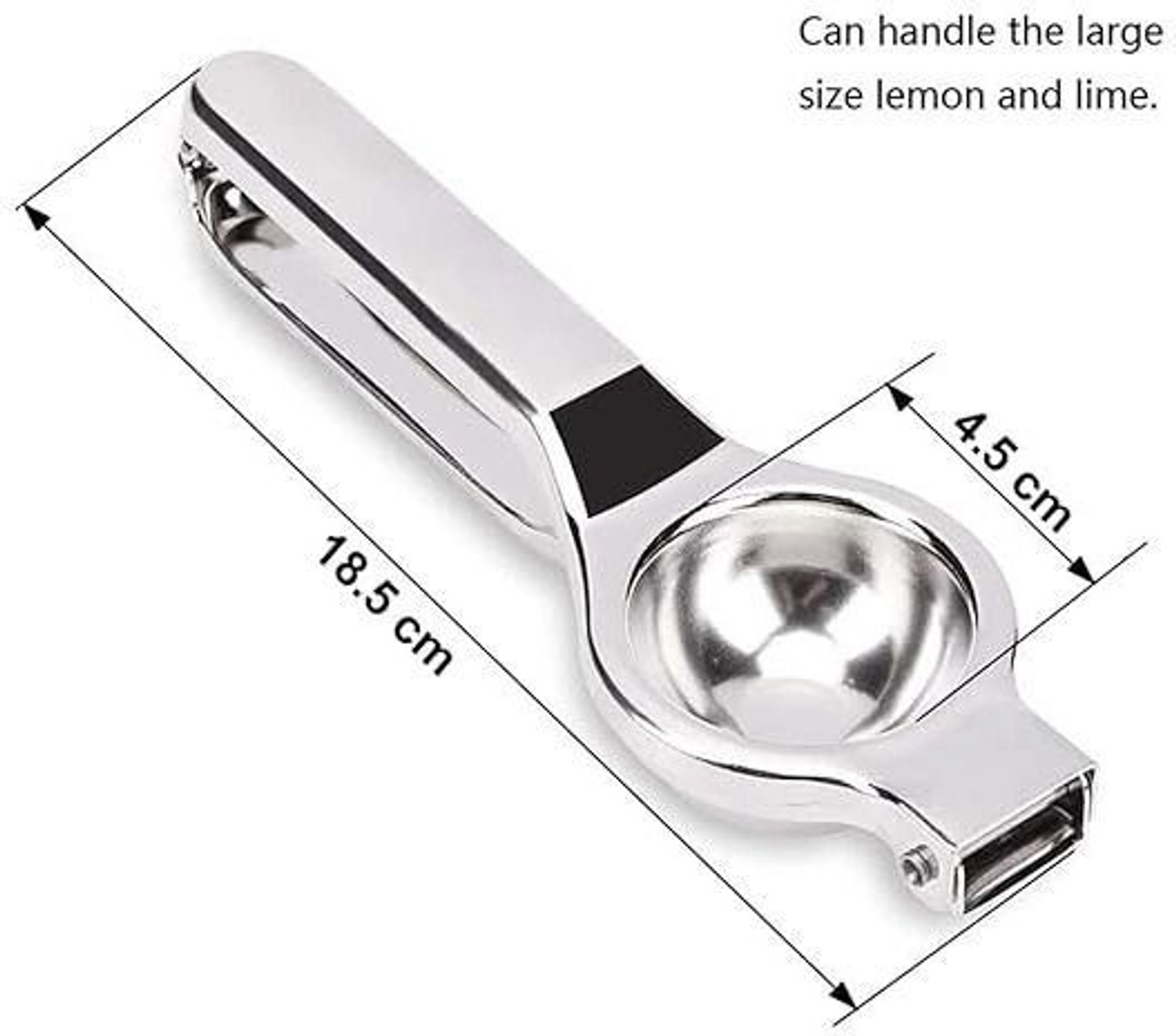 Image of Radestro Steel Lemon Squeezer Steel,Lemon Juice Extractor- Model for New Generation Hand Juicer (Silver)