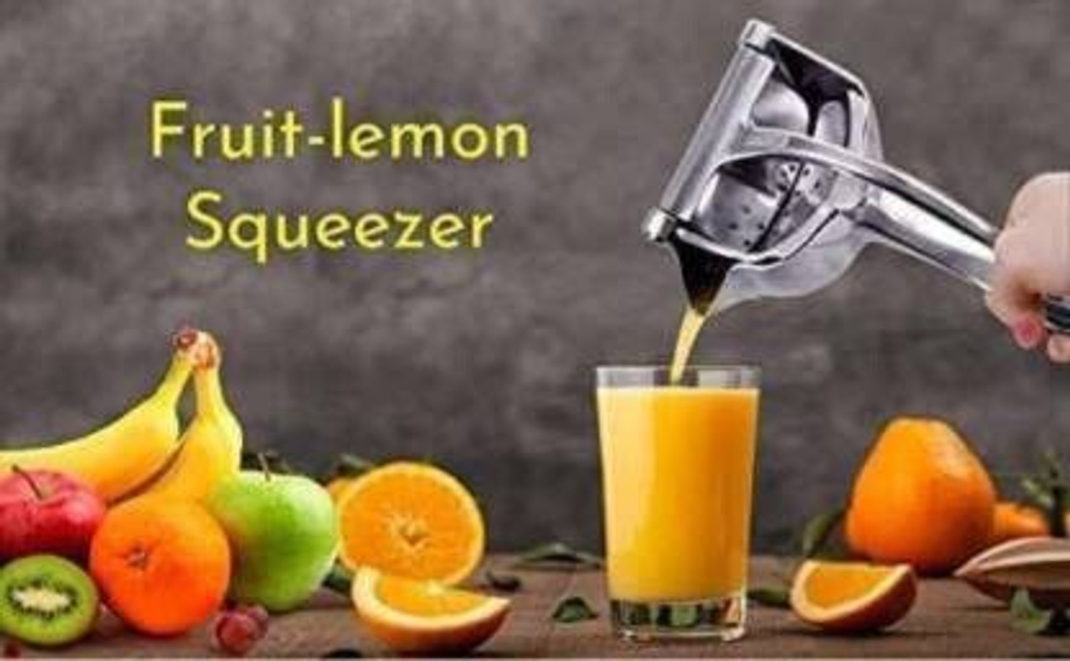 Image of FULKIZA Aluminium Manual Press Hand Fruit Juicer Hand Juicer