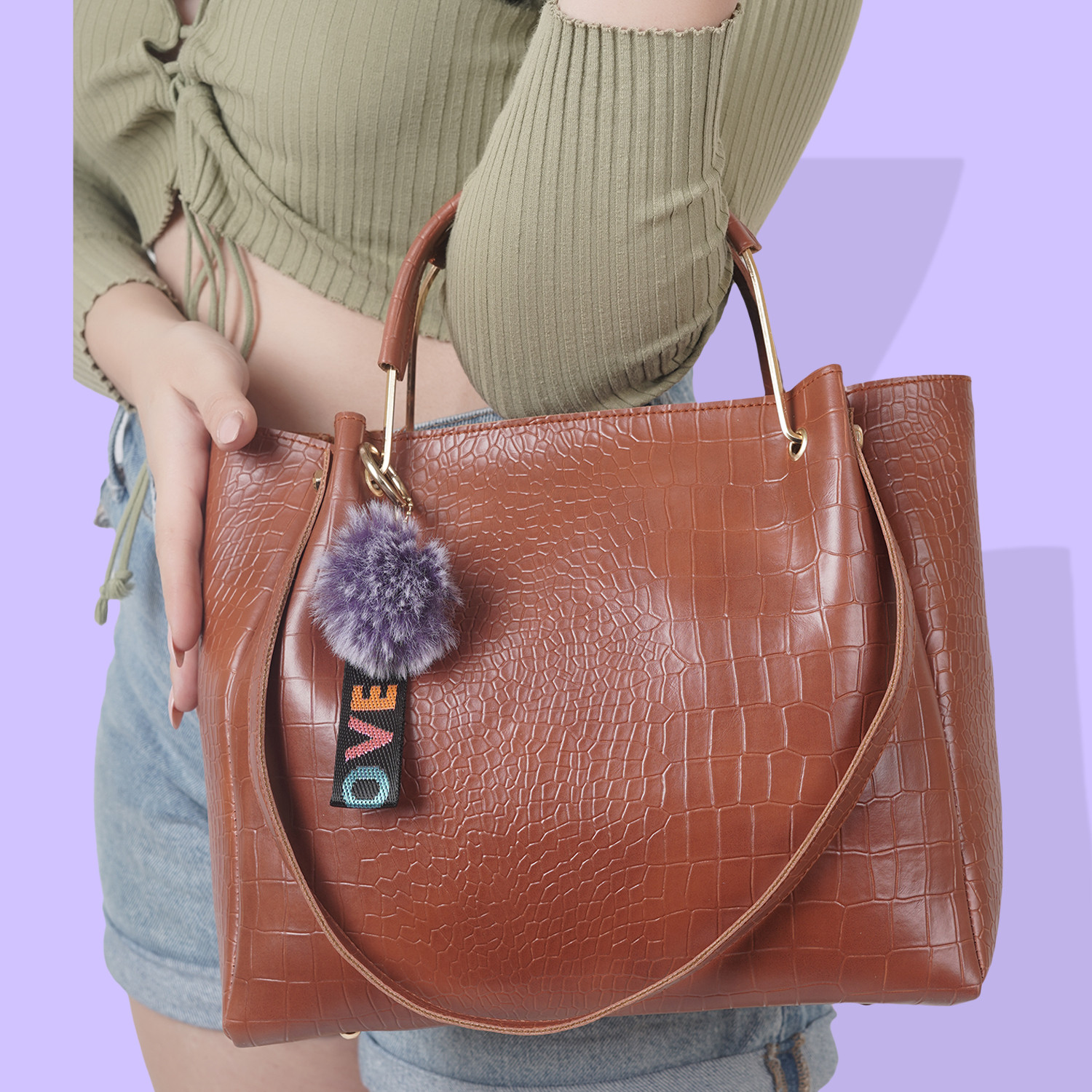 Image of Dressberry Women Brown Handbag