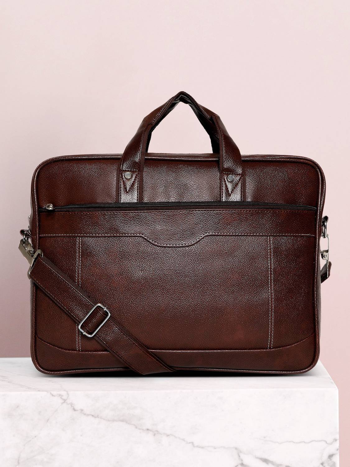 Alison Men Brown Messenger Bag