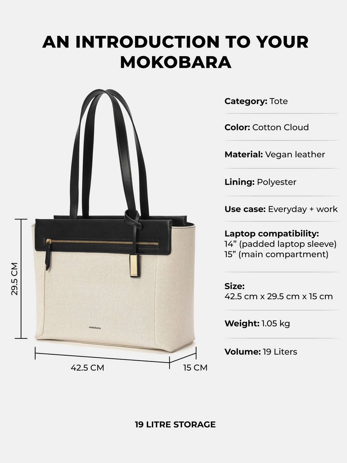 Image of Mokobara Women Multicolor Tote