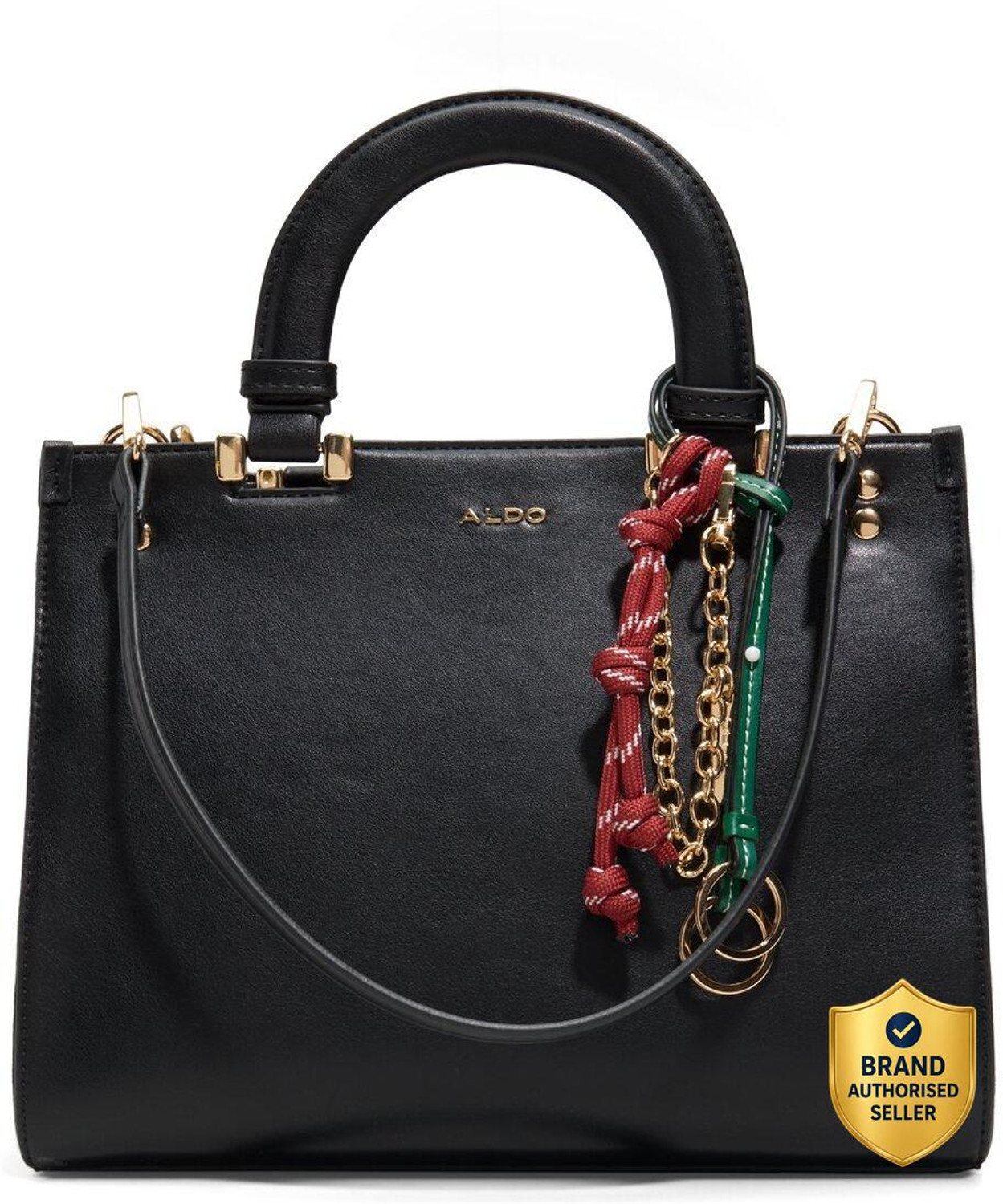 Image of ALDO Black Satchel ALMARISA