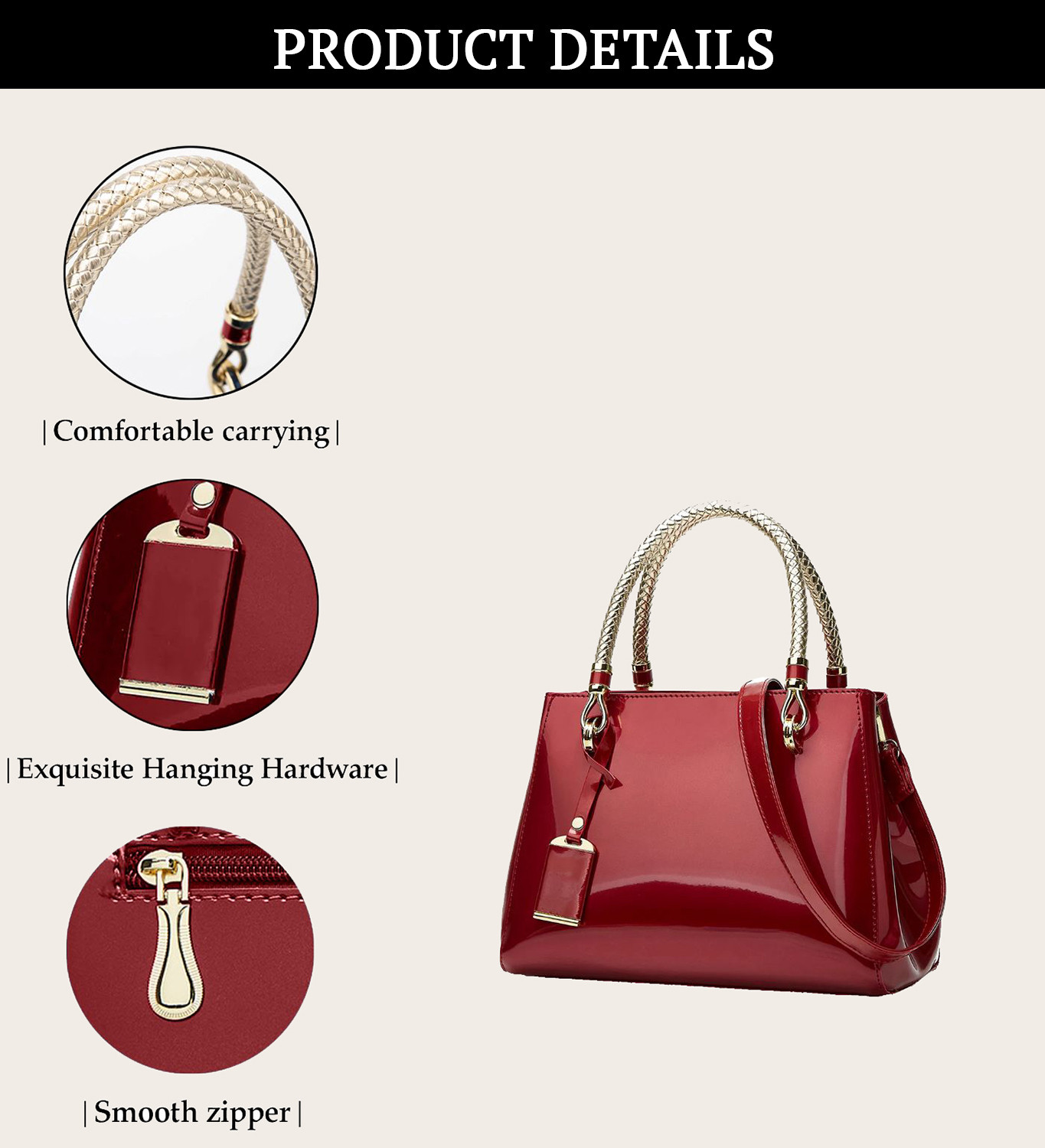 Image of SYGA Women Red Handbag
