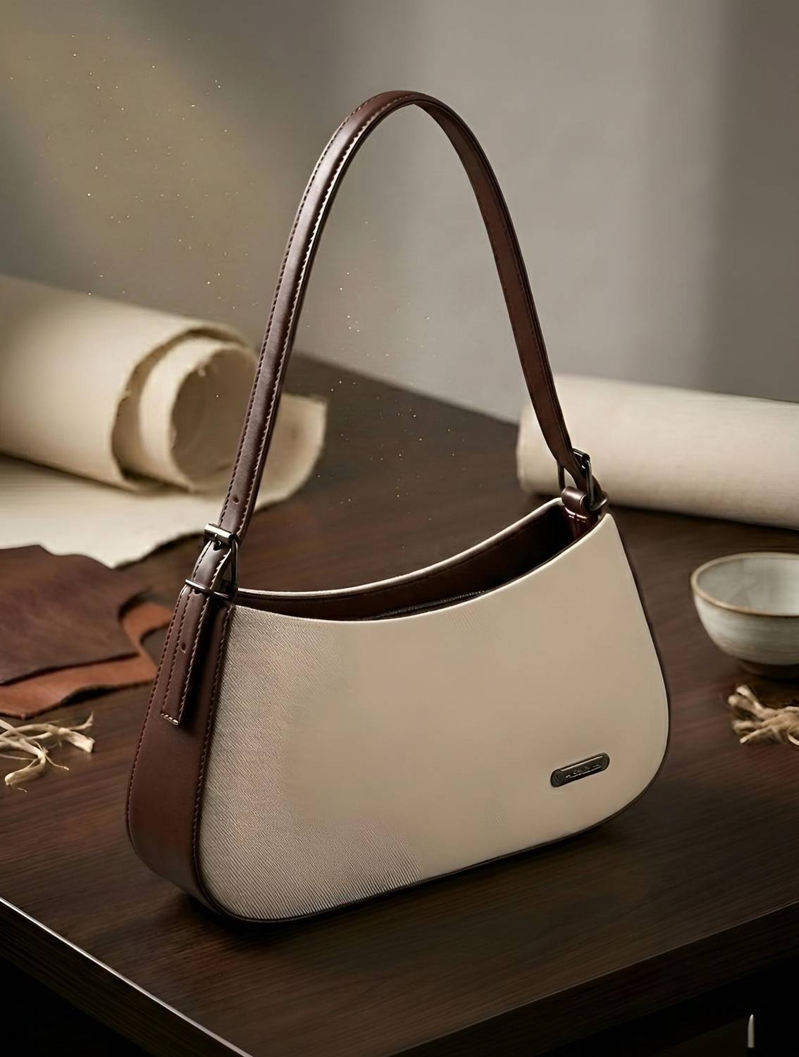 ALLENLEE Women Beige Hand-held Bag