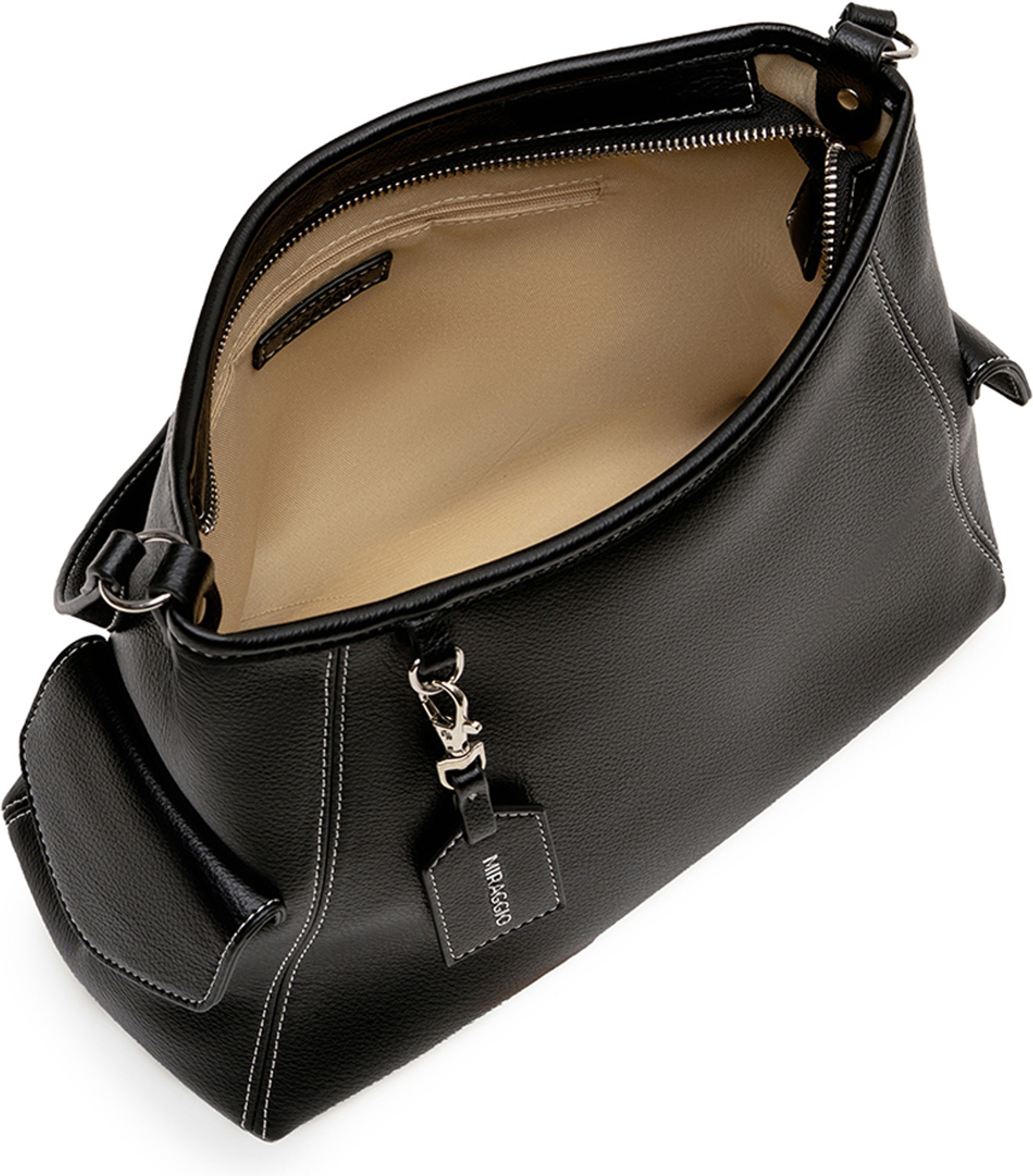 Image of Miraggio Women Black Hobo
