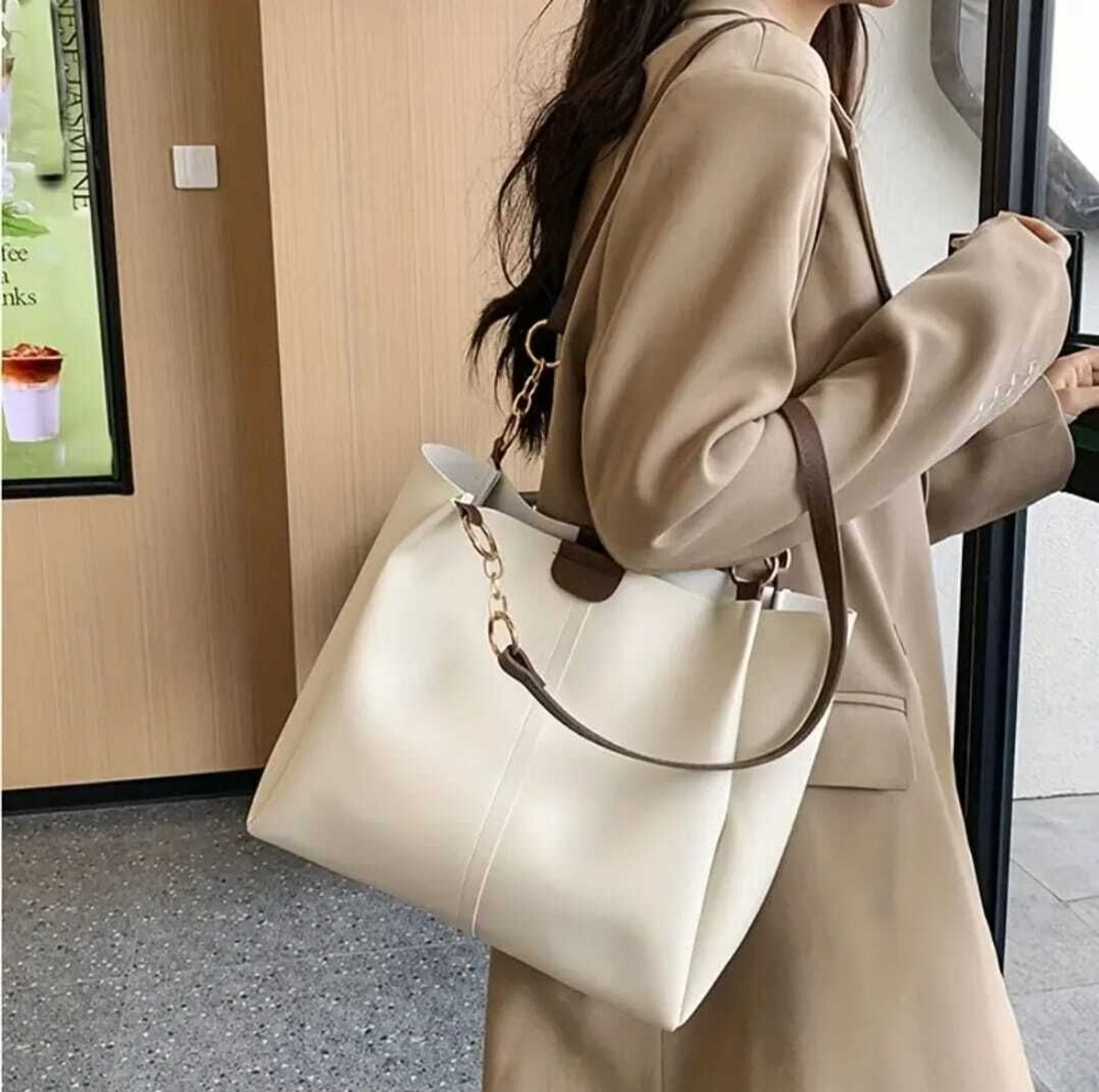 Image of Innto Women Brown, White Handbag