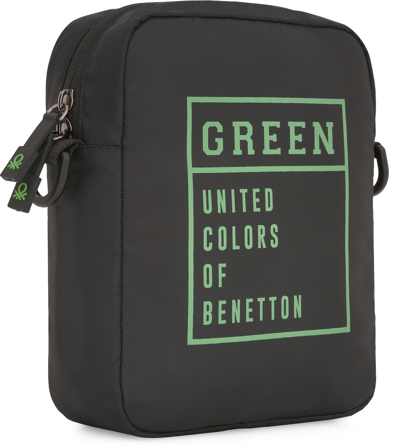 Image of United Colors of Benetton Black Men & Women Messenger Bag Tropea