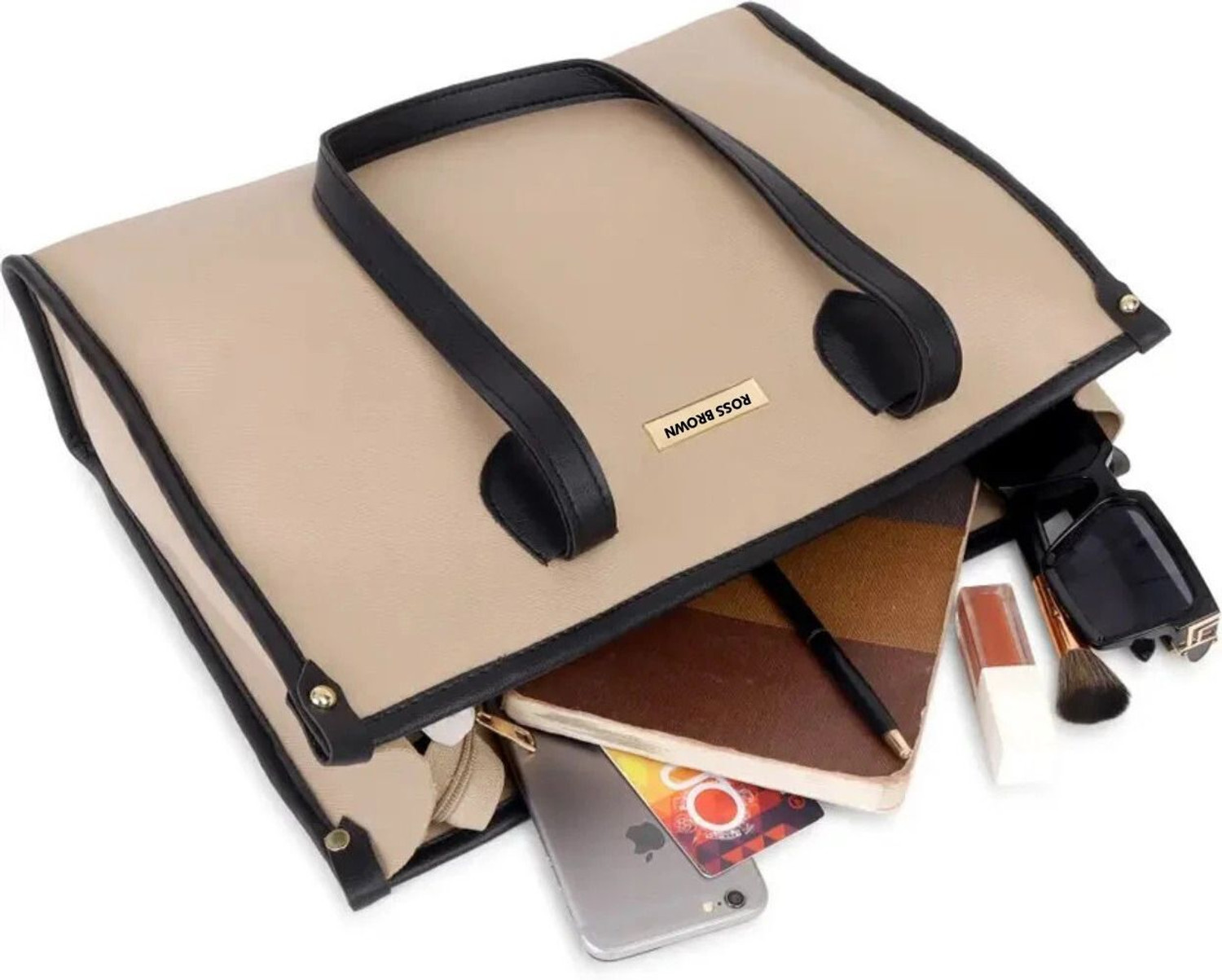 Image of Ross Brown Women Beige Tote