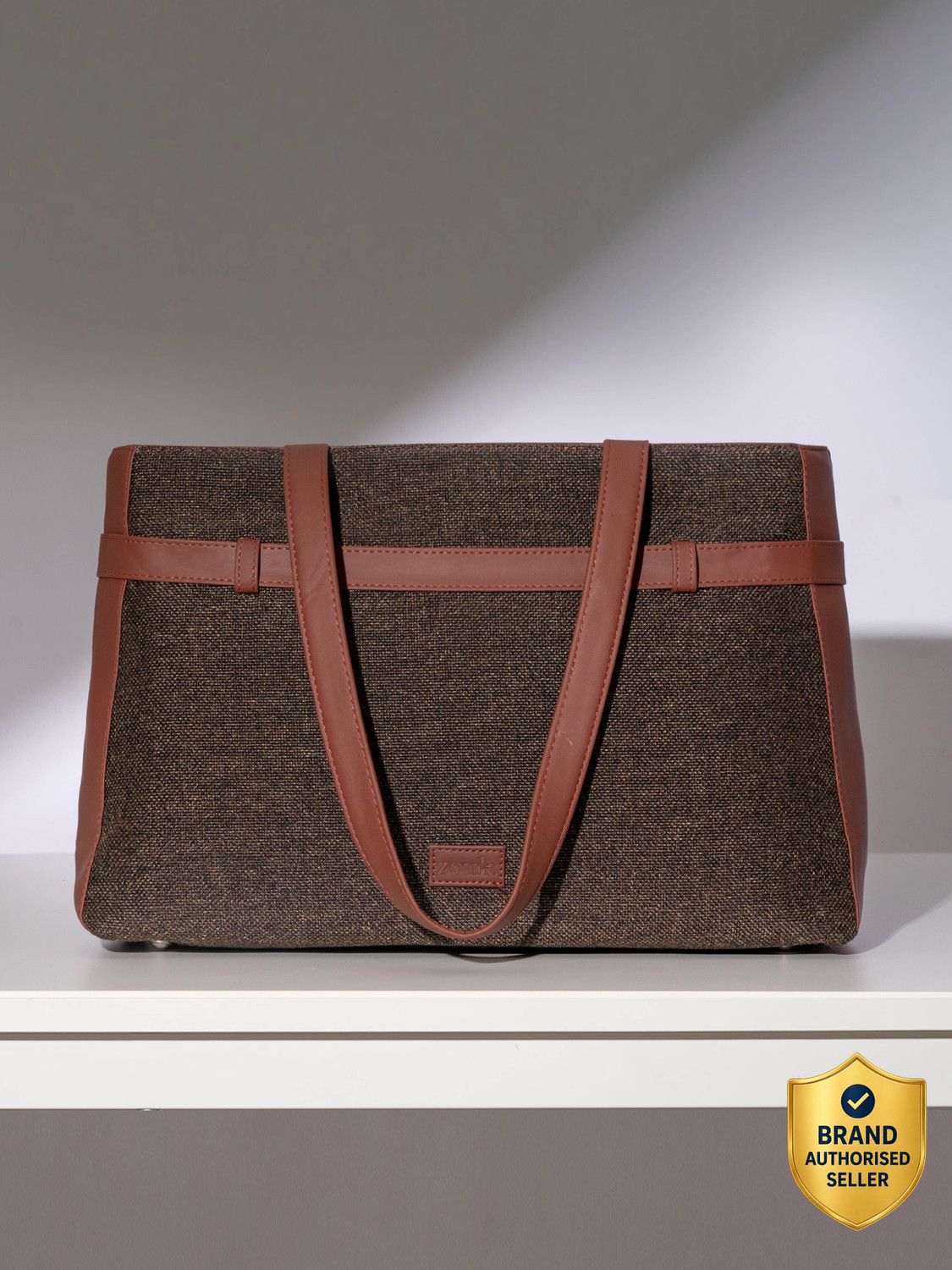 Image of ZOUK Women Brown Shoulder Bag