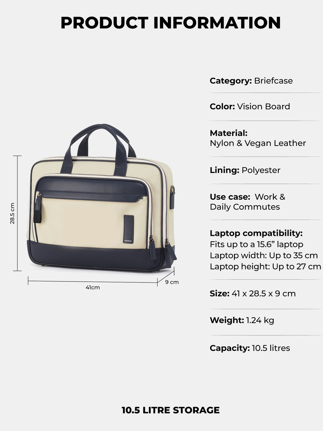 Image of Mokobara Men & Women White Messenger Bag