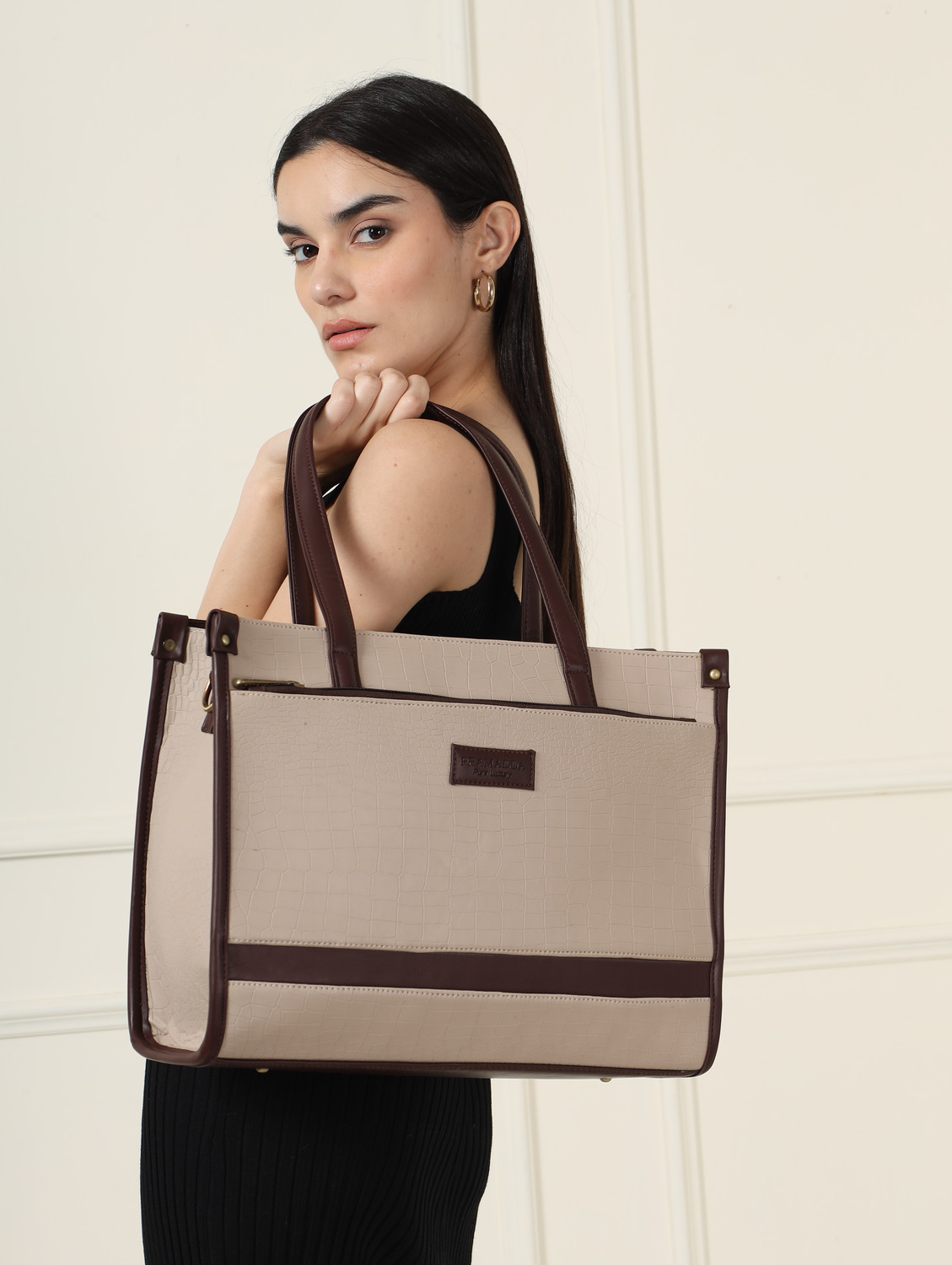 Image of Pramadda Pure Luxury Women Brown Tote