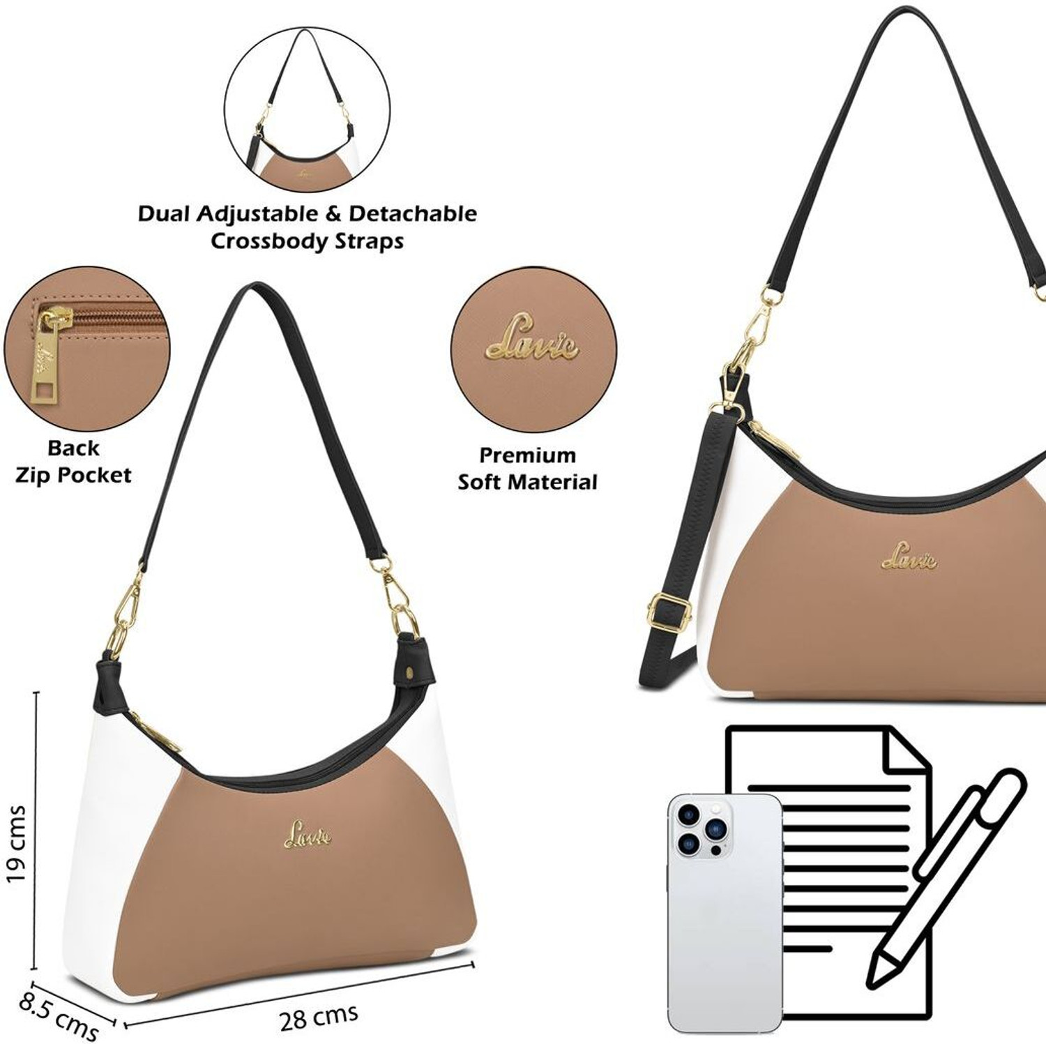 Image of LAVIE Women White Hobo