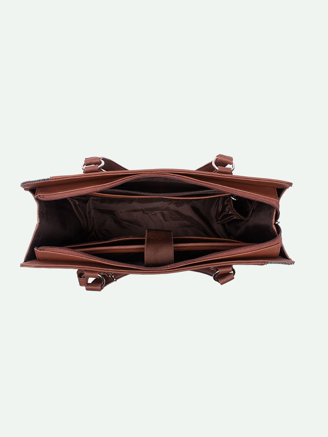 ZOUK Women Tan Tote - Image 4
