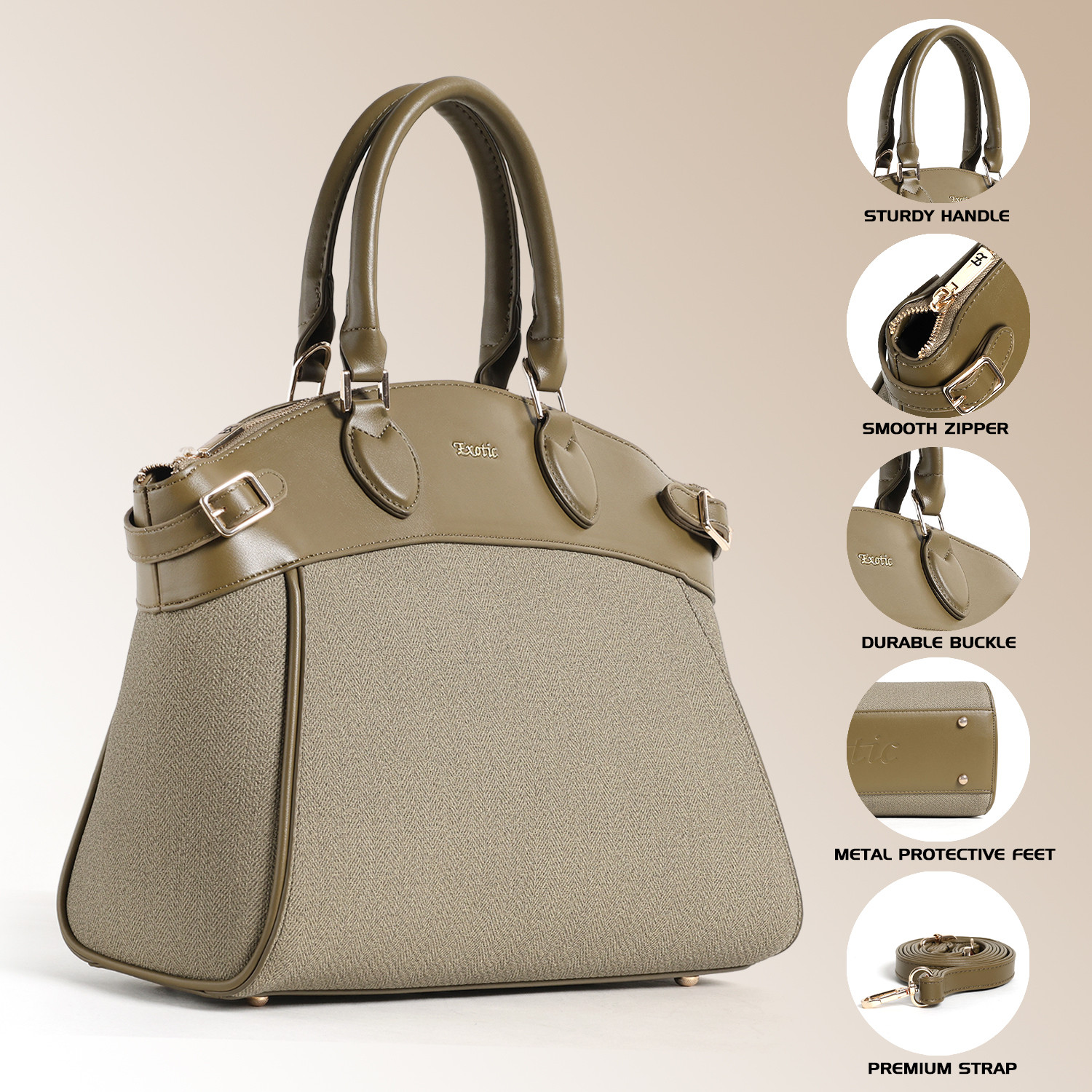 Image of Exotic Women Green Messenger Bag