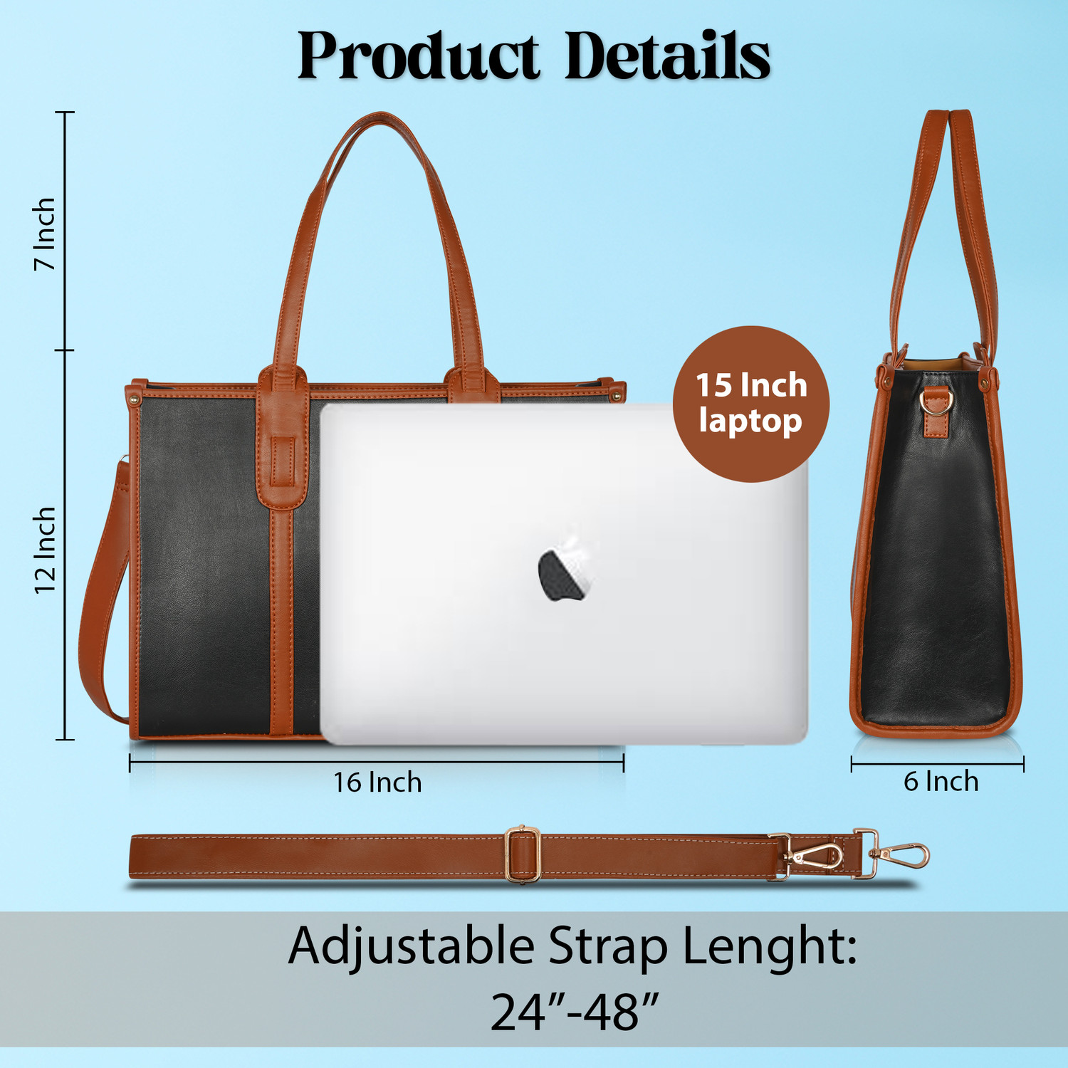 Image of Womanix Women Black, Tan Hand-held Bag
