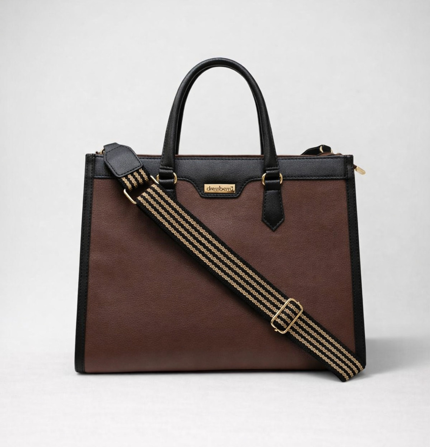 Image of Dressberry Women Brown Hand-held Bag