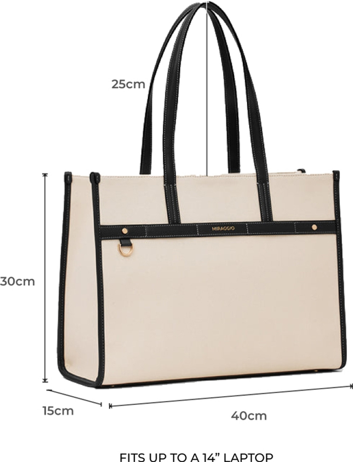 Image of Miraggio Women Black Tote