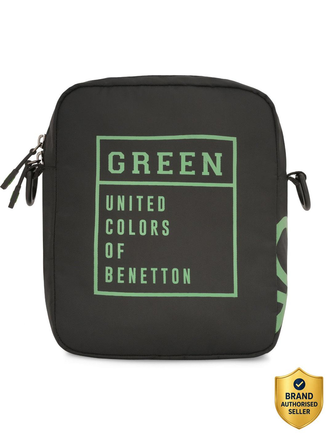 Image of United Colors of Benetton Black Men & Women Messenger Bag Tropea