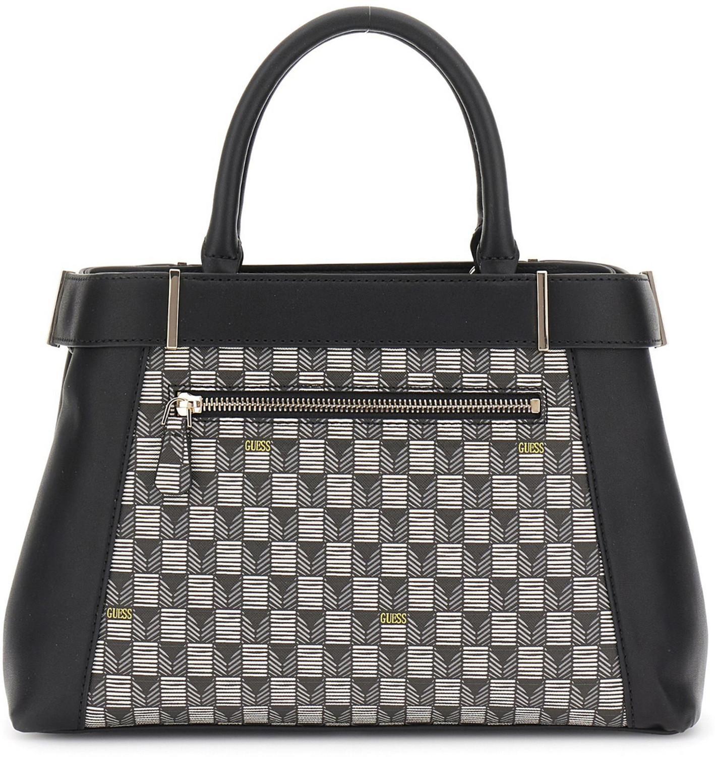 Image of GUESS Women Black, Grey Satchel