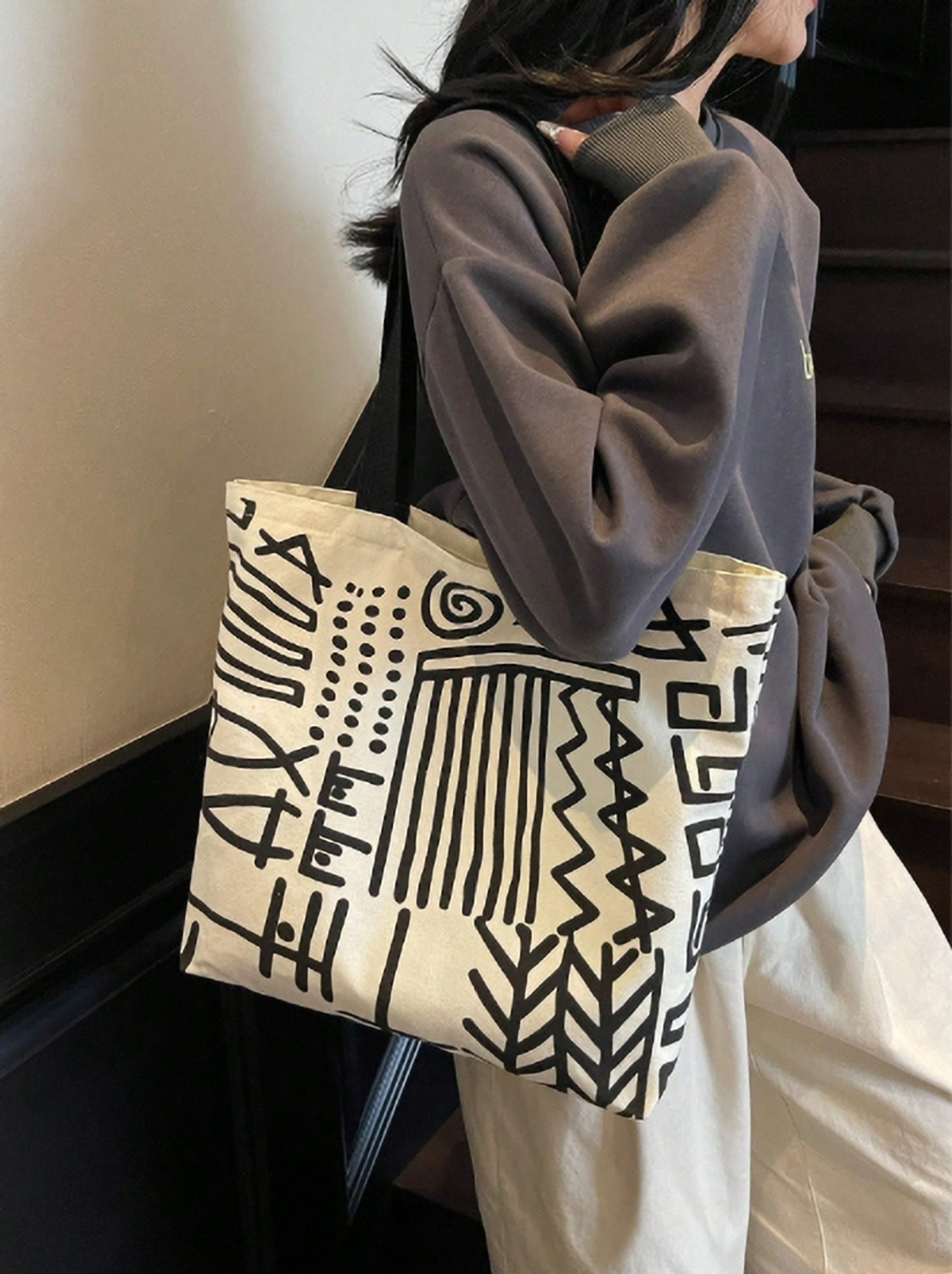 Image of THE SACK CO Women White Tote