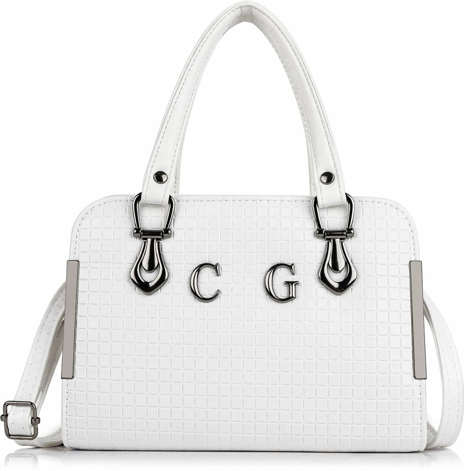 ALONZO Women White Handbag