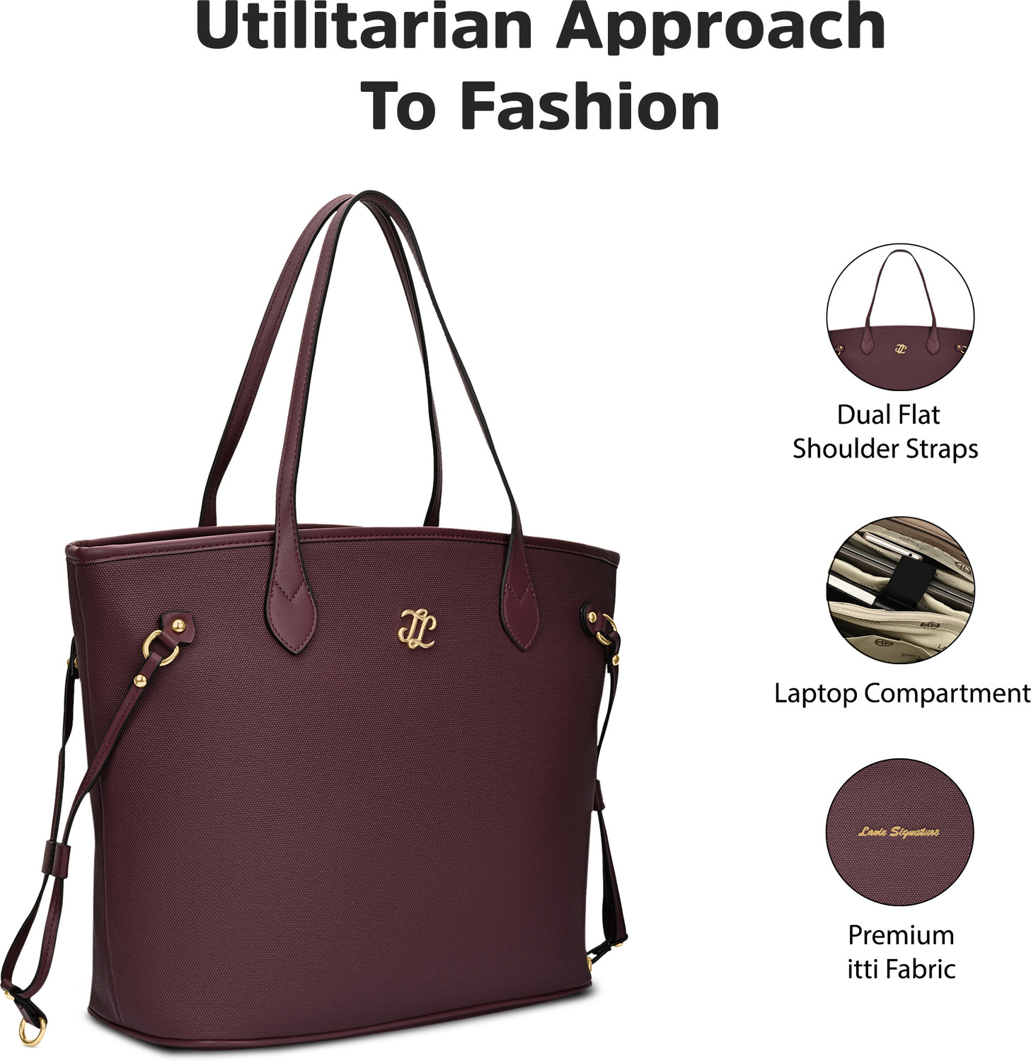 Image of Lavie Signature Women Purple Tote