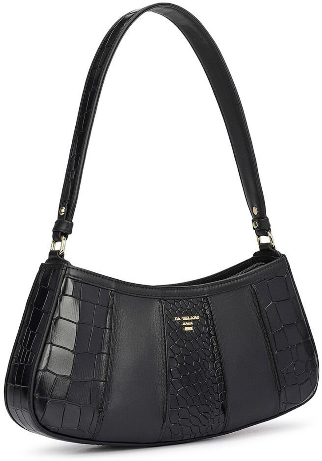 Image of Da Milano Women Black Shoulder Bag
