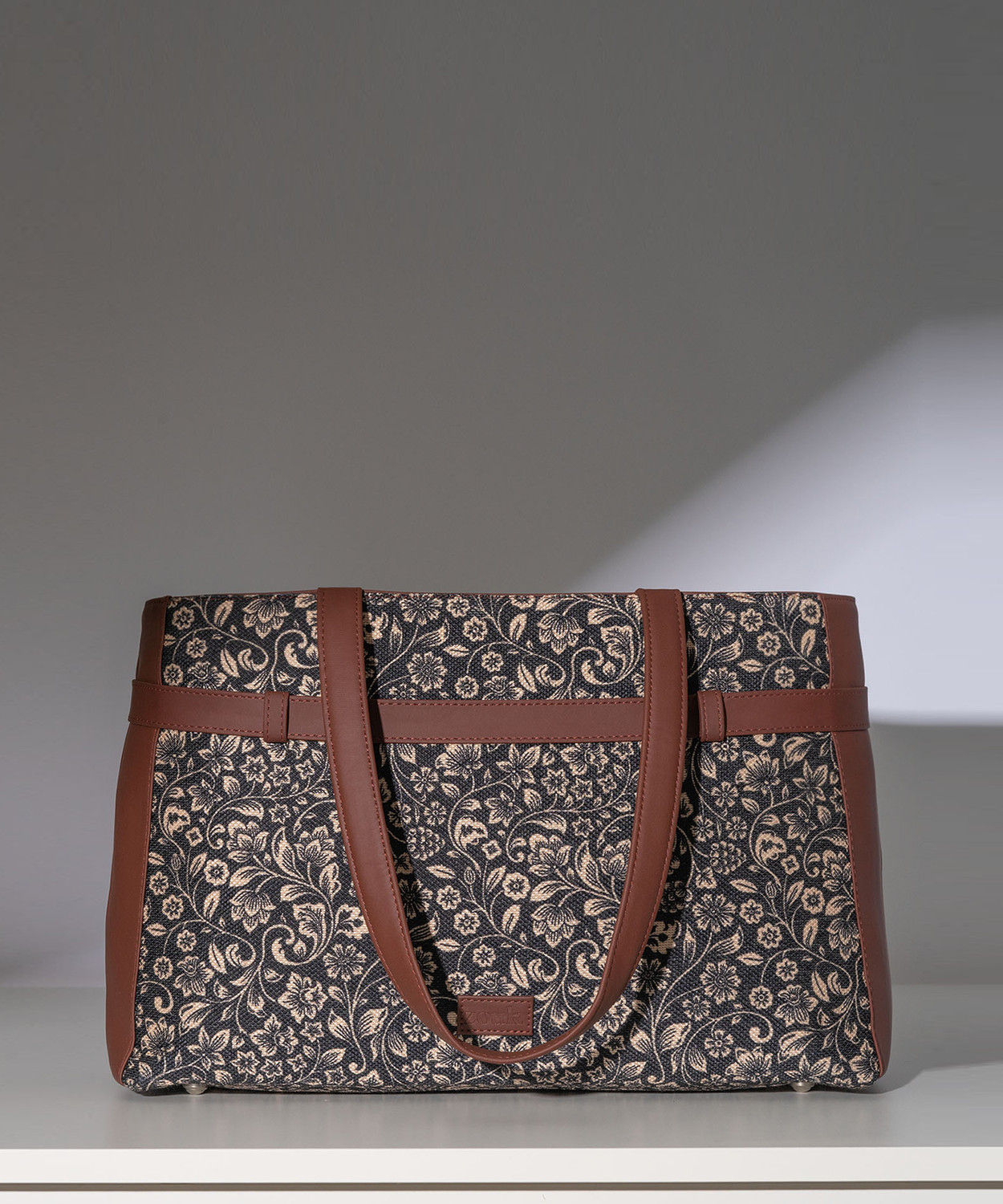 Image of ZOUK Women Black, Beige Shoulder Bag