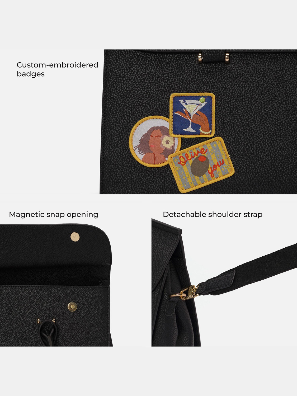 Image of Mokobara Men & Women Black Messenger Bag