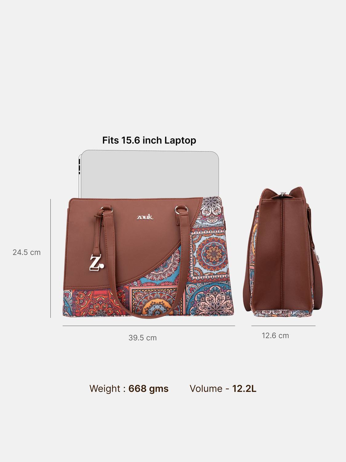 ZOUK Women Multicolor Tote - Image 4