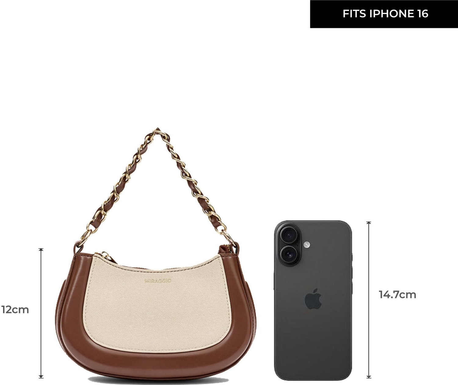 Image of Miraggio Women Brown Messenger Bag