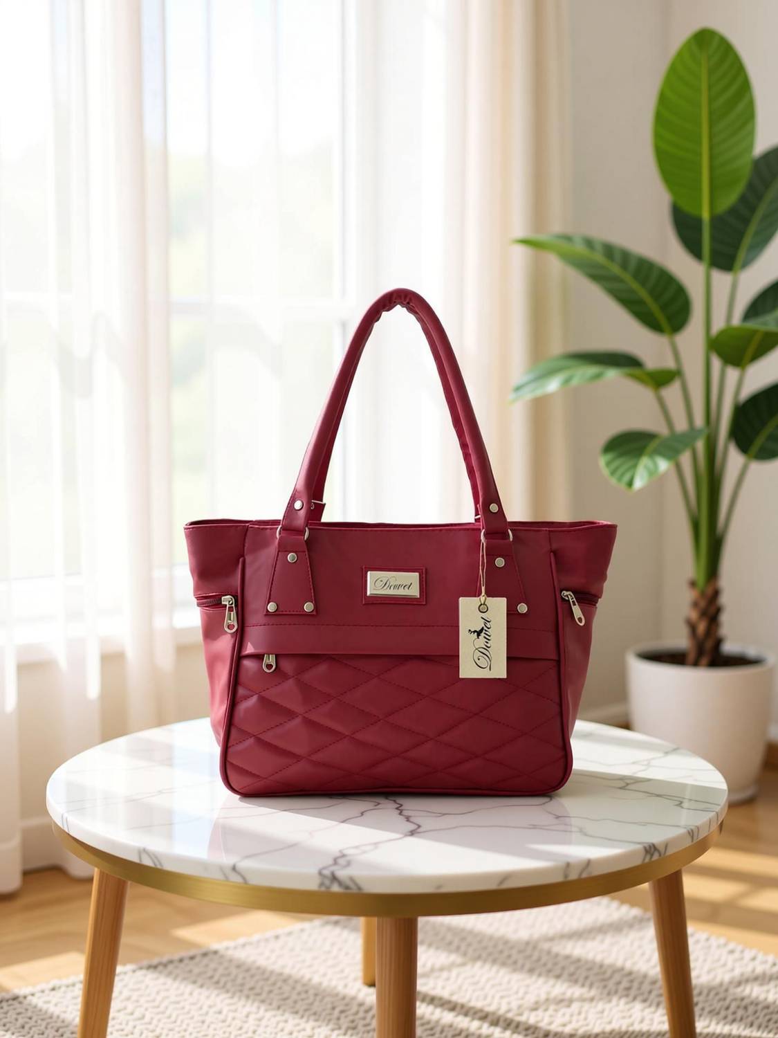 Dowet Women Maroon Messenger Bag - Image 2