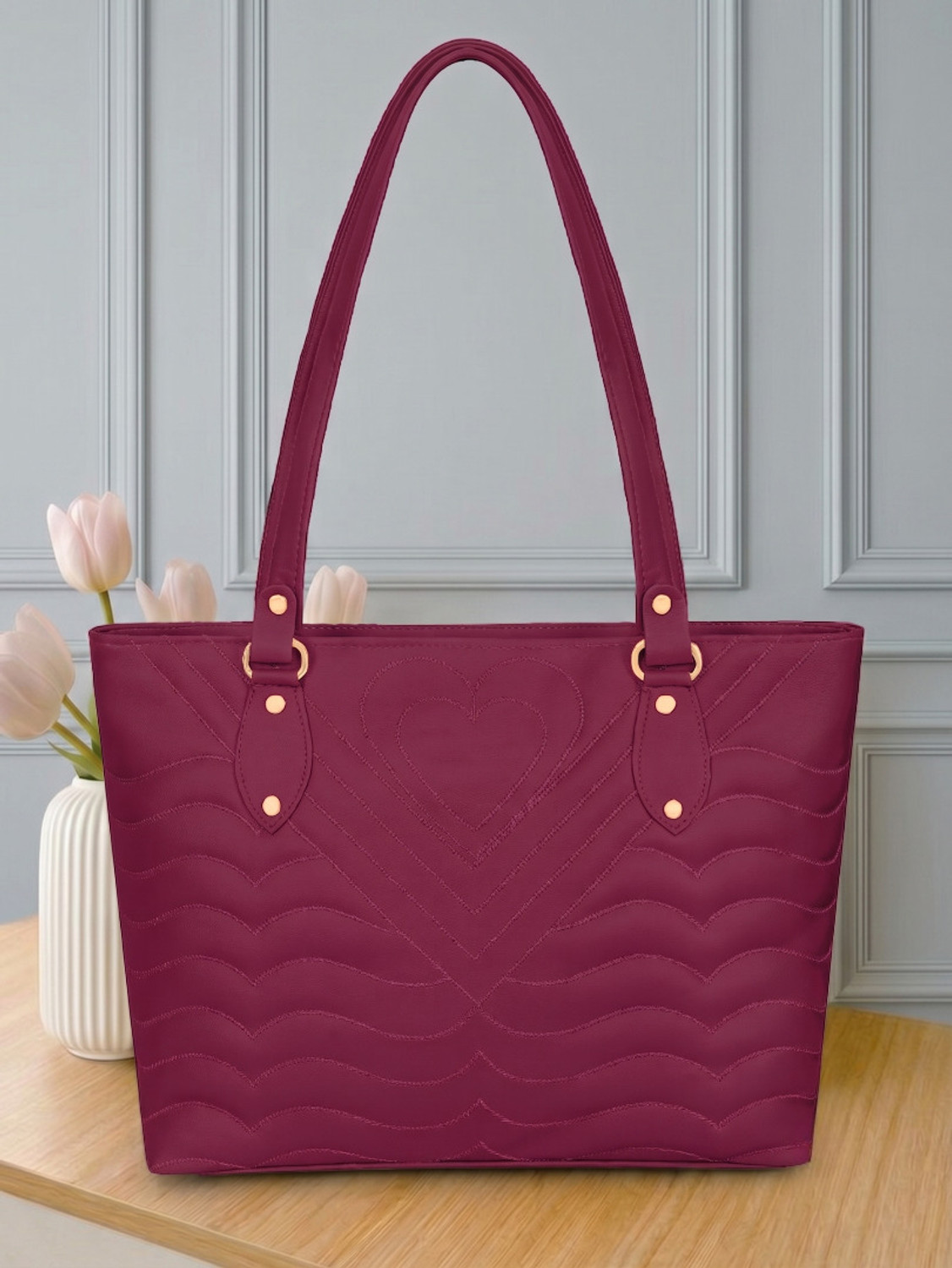 Image of Black Wings Women Purple Handbag