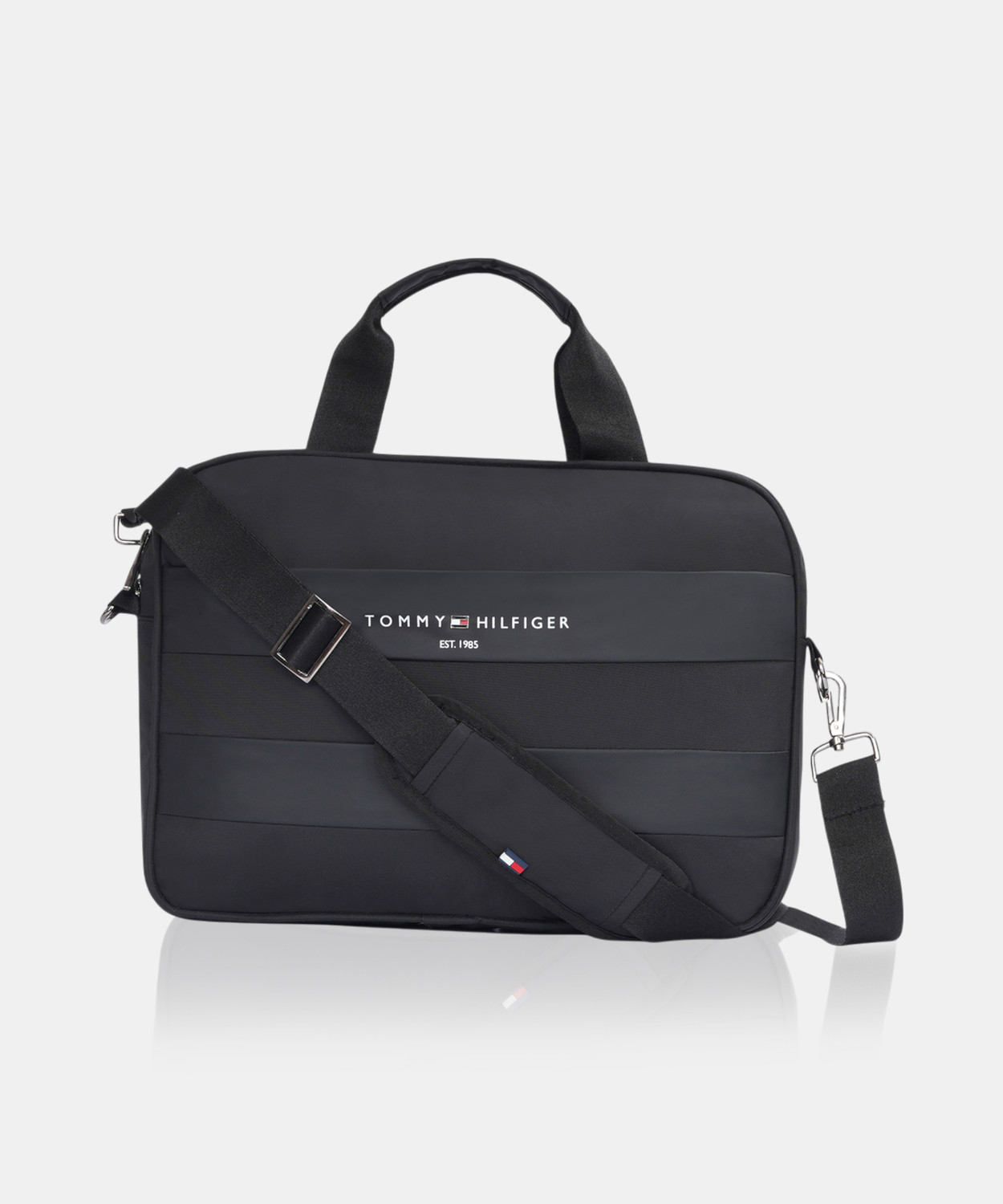 Image of TOMMY HILFIGER Men & Women Black Messenger Bag