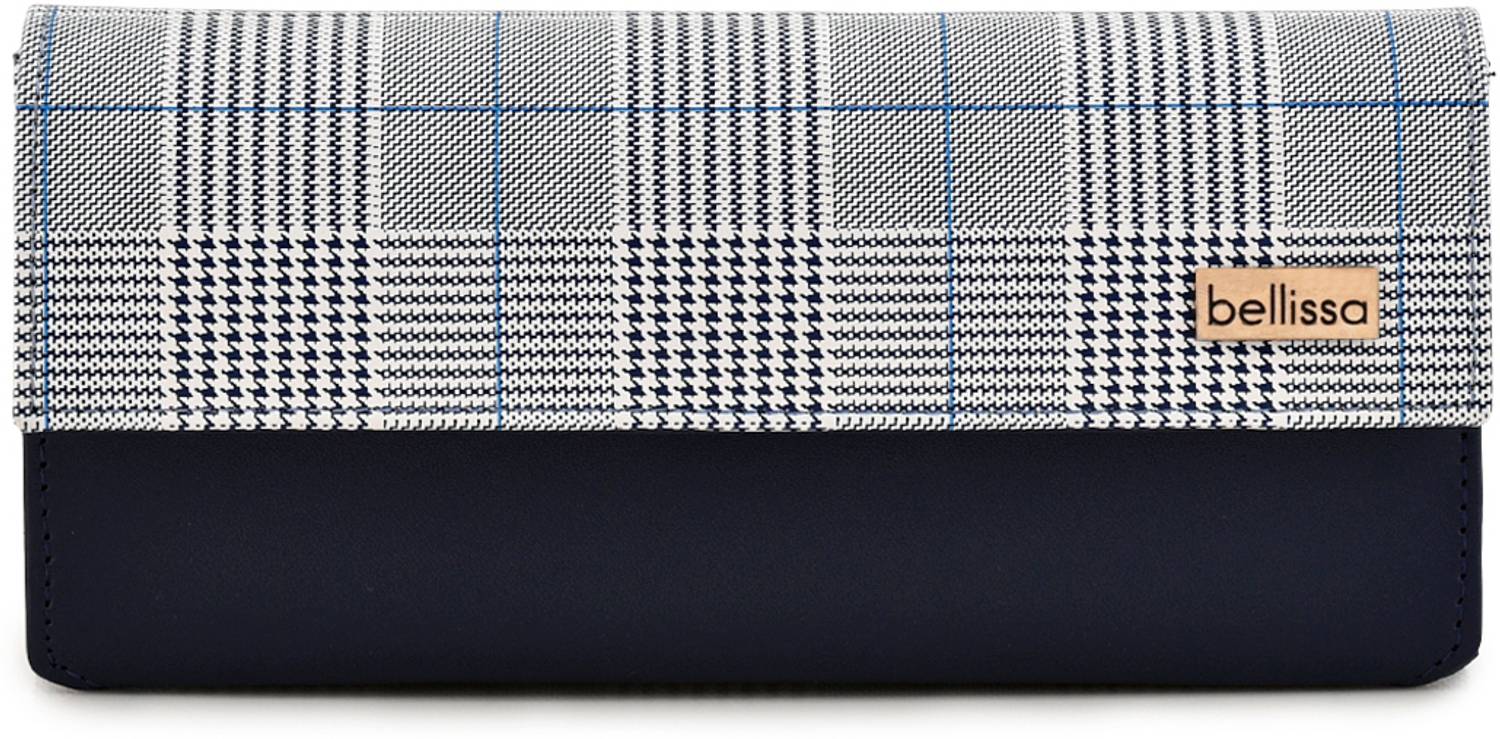 Bellissa Women Blue, White Artificial Leather Wallet