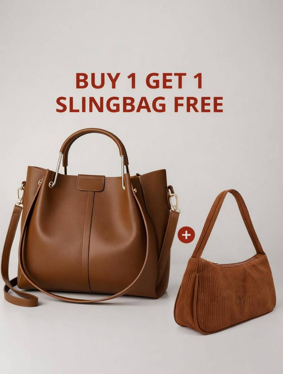 aesthetic Women Brown Shoulder Bag