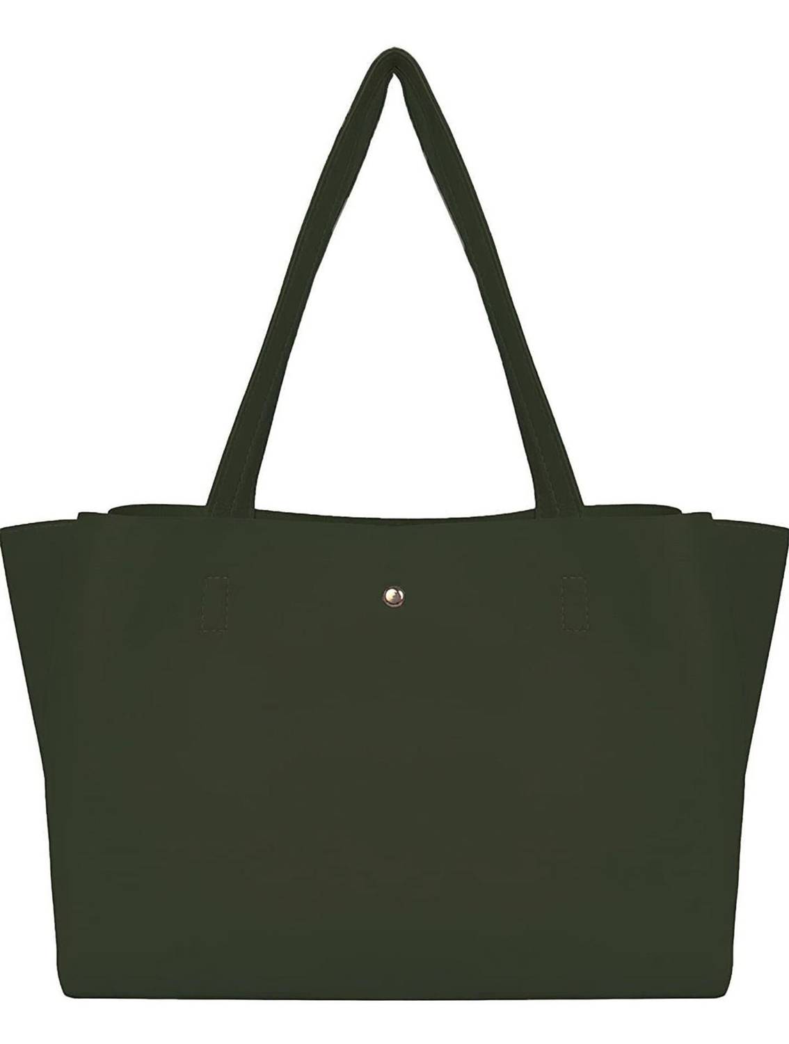aesthetic Women Green Shoulder Bag