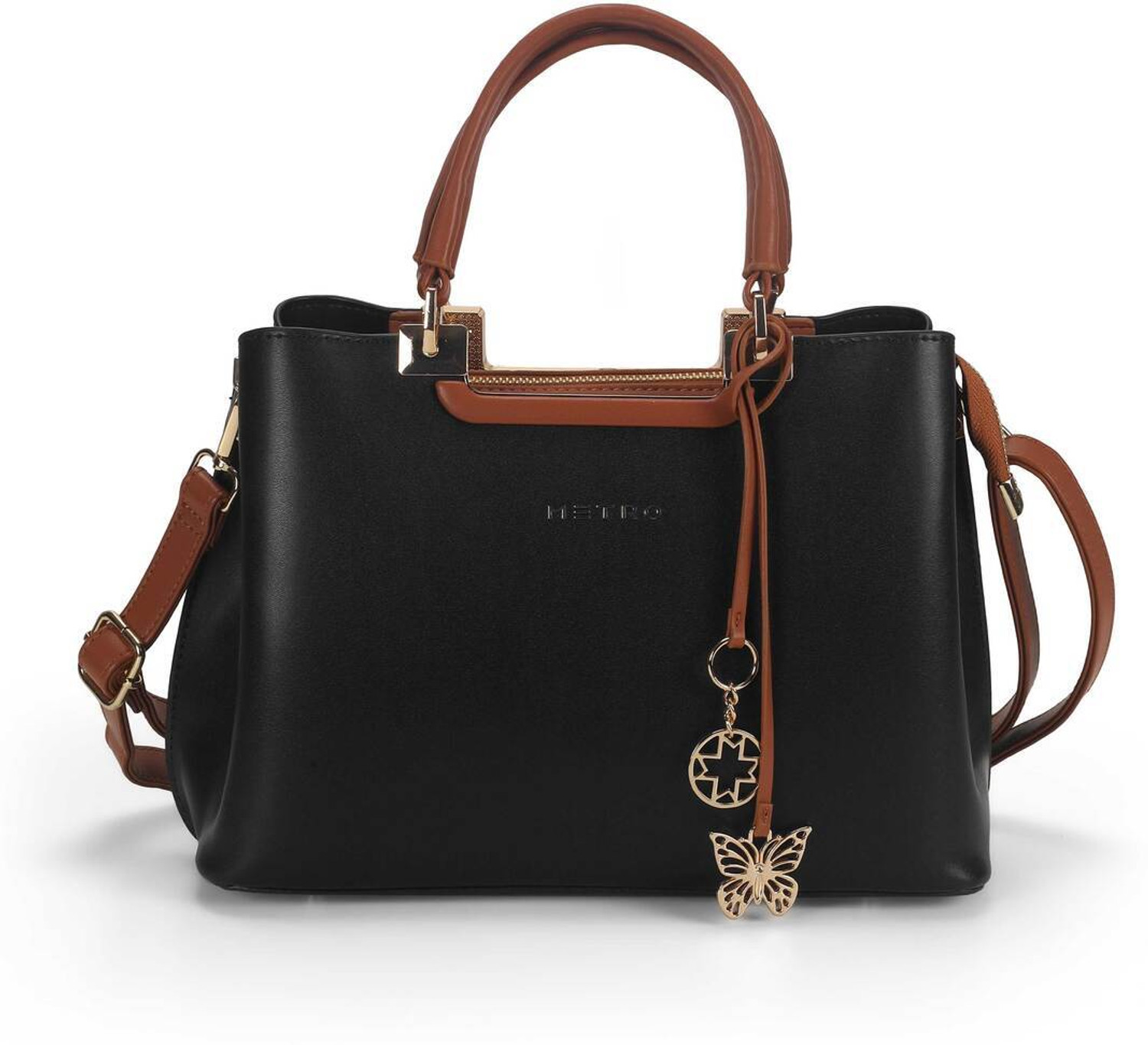 Image of METRO Women Black Satchel