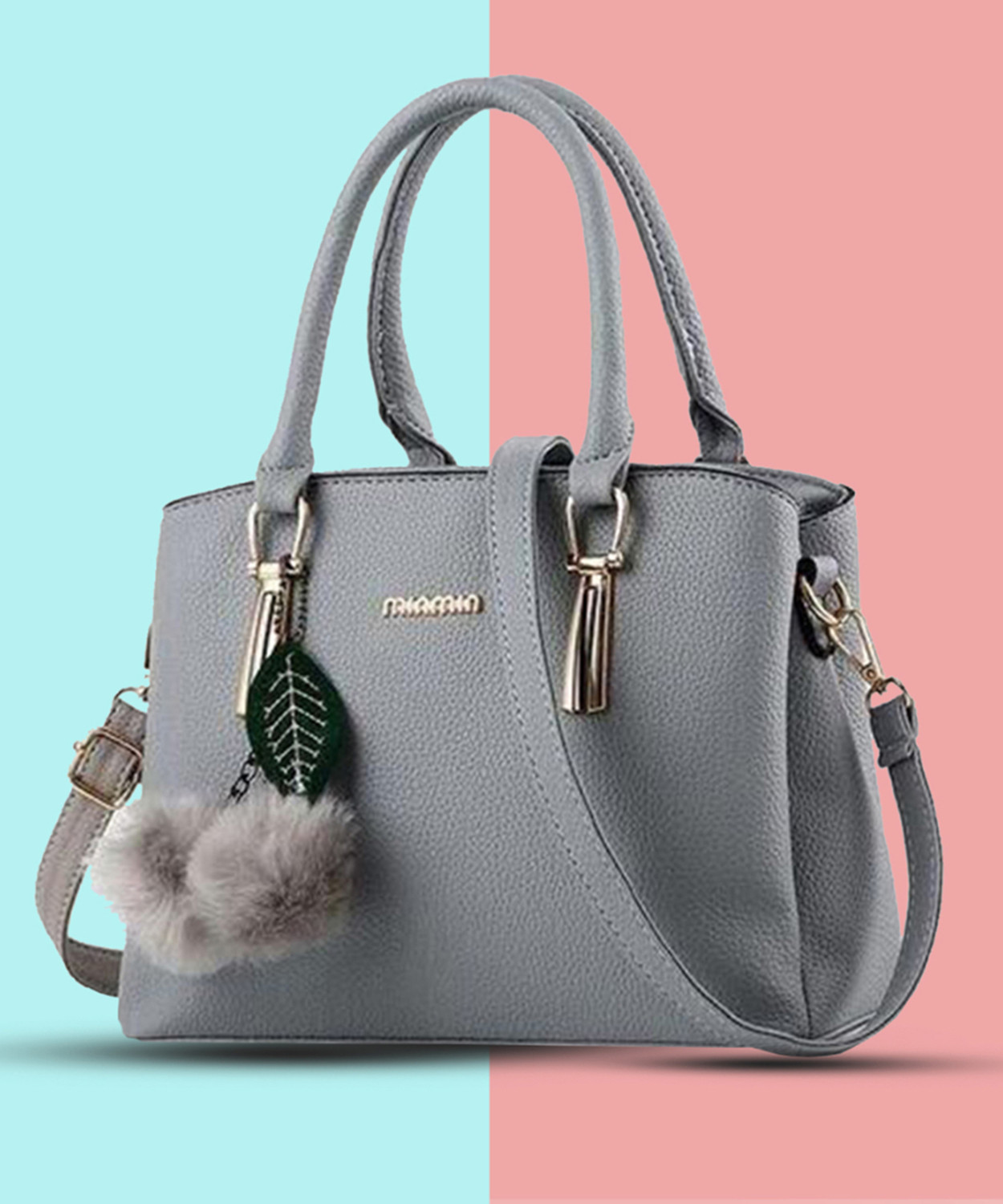 Image of khatushyam collection Women Grey Hand-held Bag