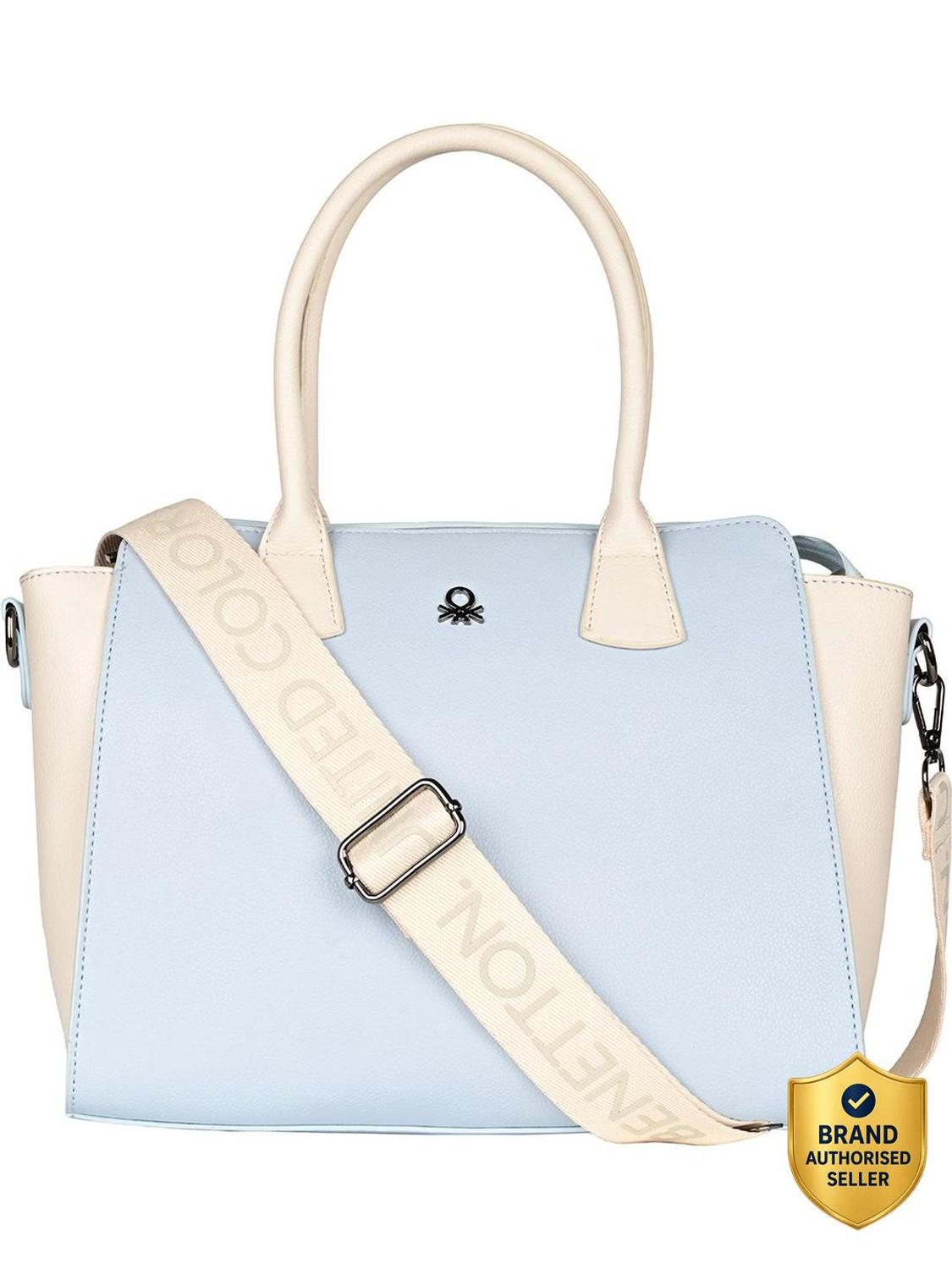 Image of United Colors of Benetton Women Blue Satchel