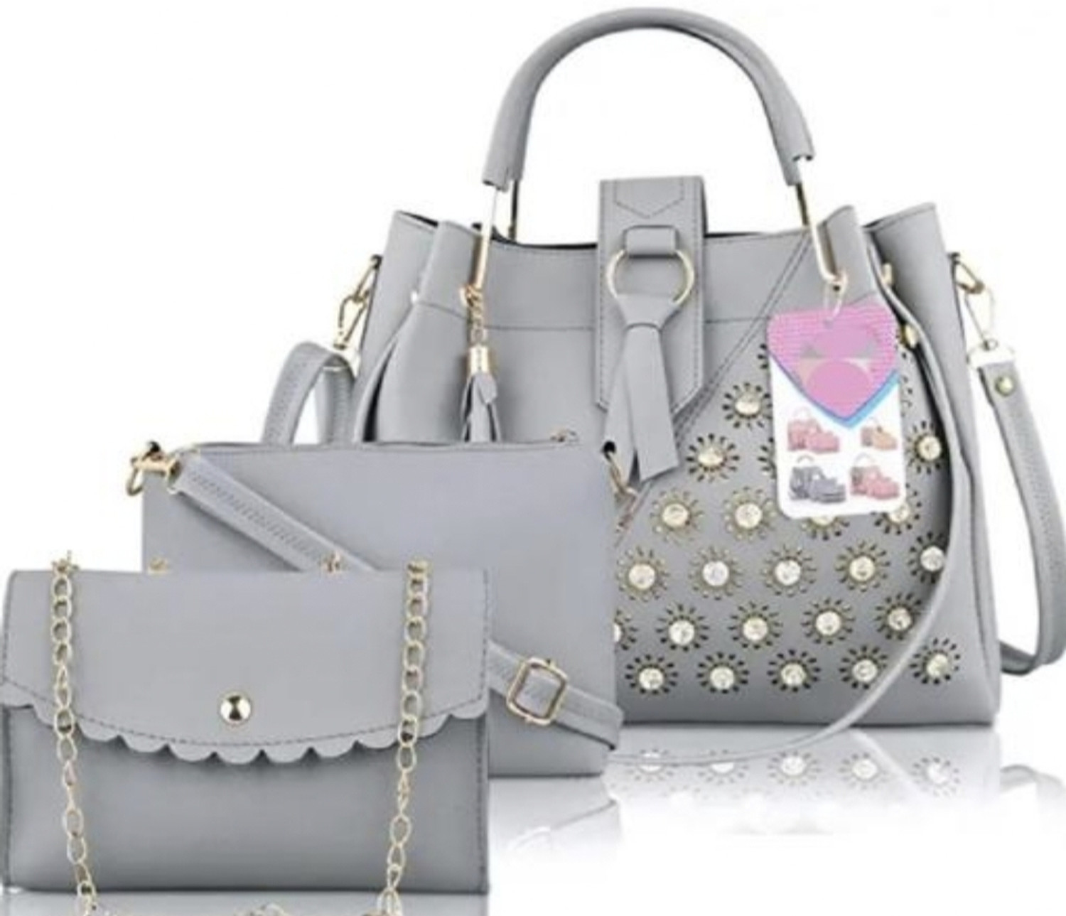 Image of AARAALS collection Girls Grey Handbag