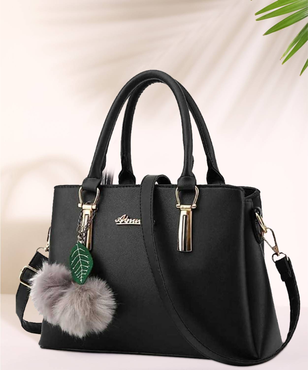 ARK FASHION Girls Black Shoulder Bag