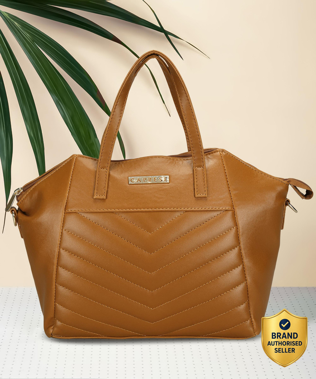 Image of Caprese Women Tan Satchel