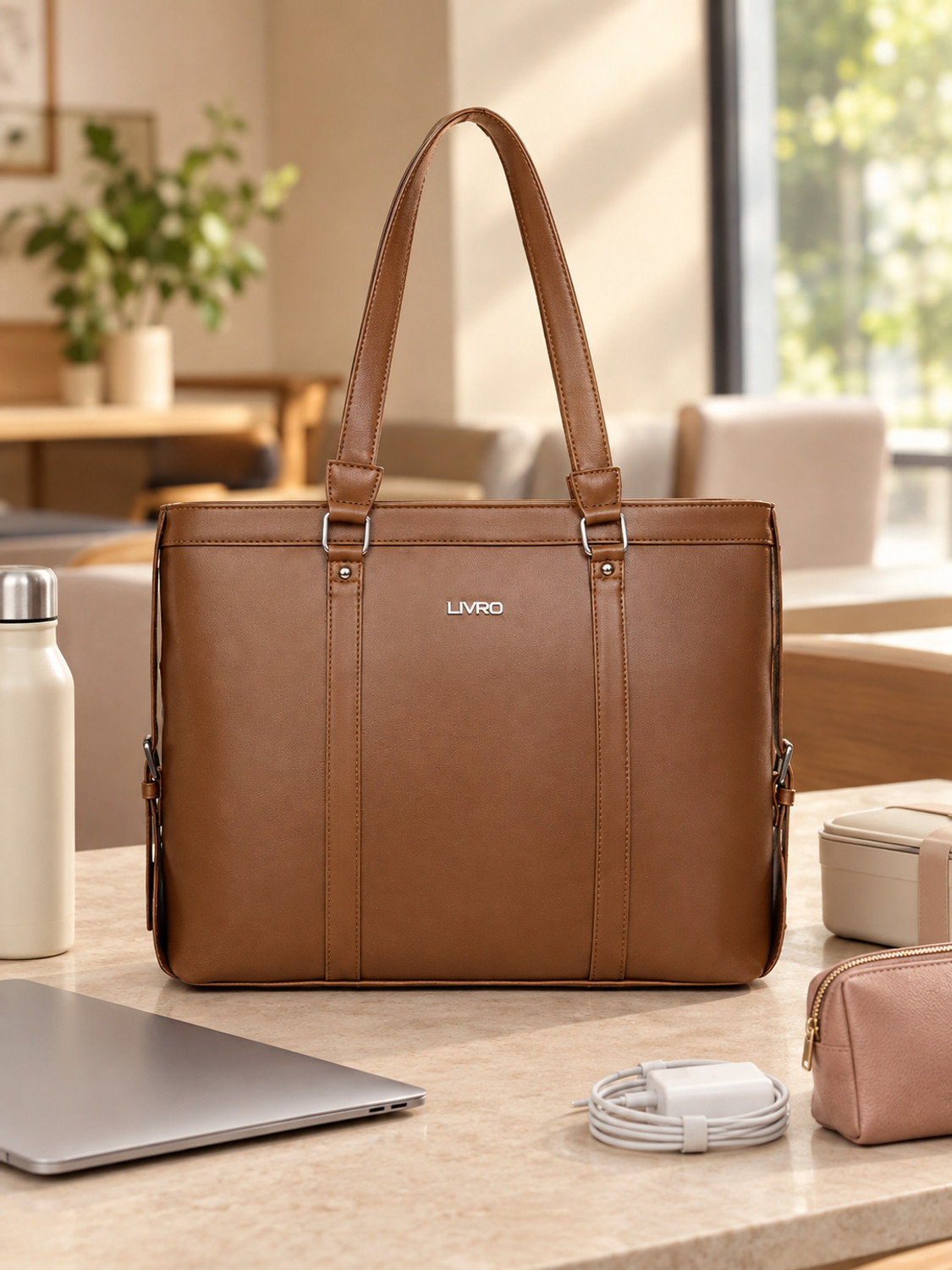 Image of livro Women Brown Tote